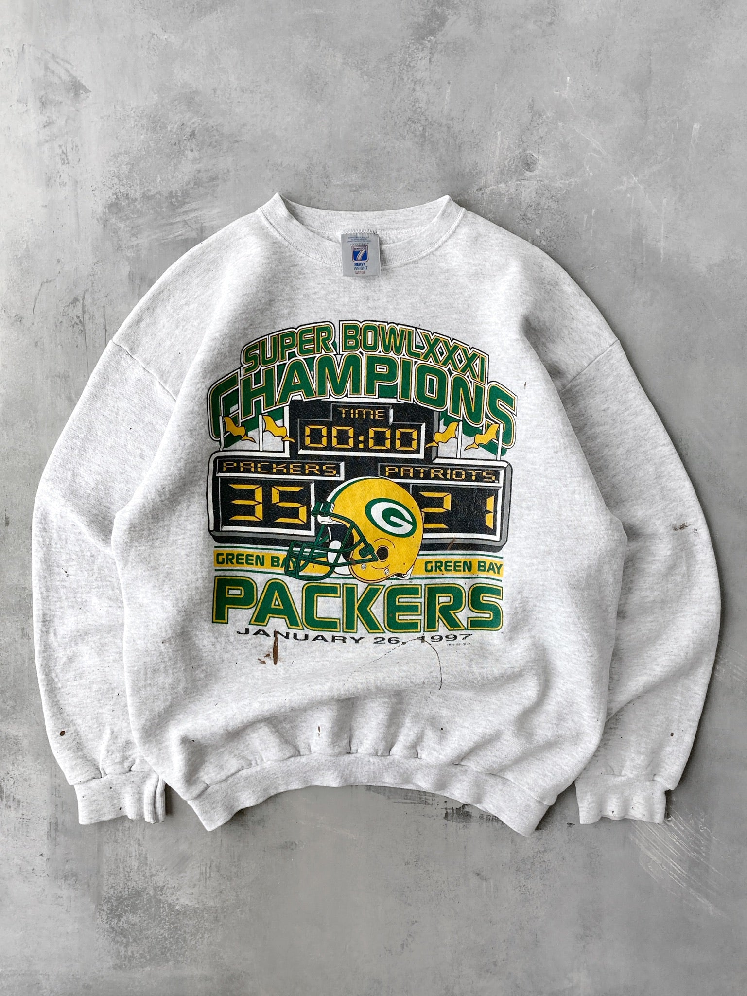 Vintage Green Bay Packers Sweatshirt Super Bowl Champions 