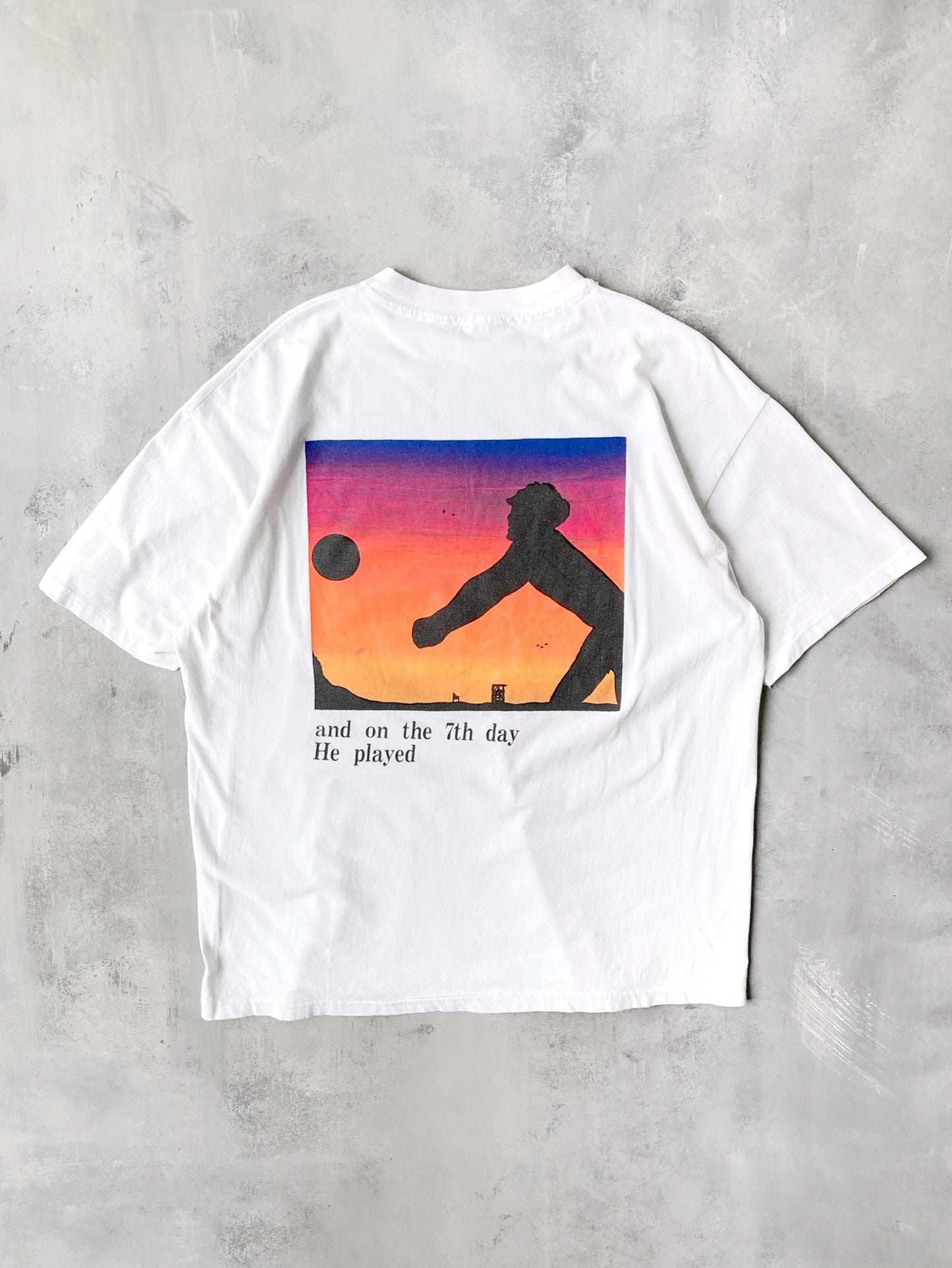 Beach Volleyball T-Shirt 80's - XL