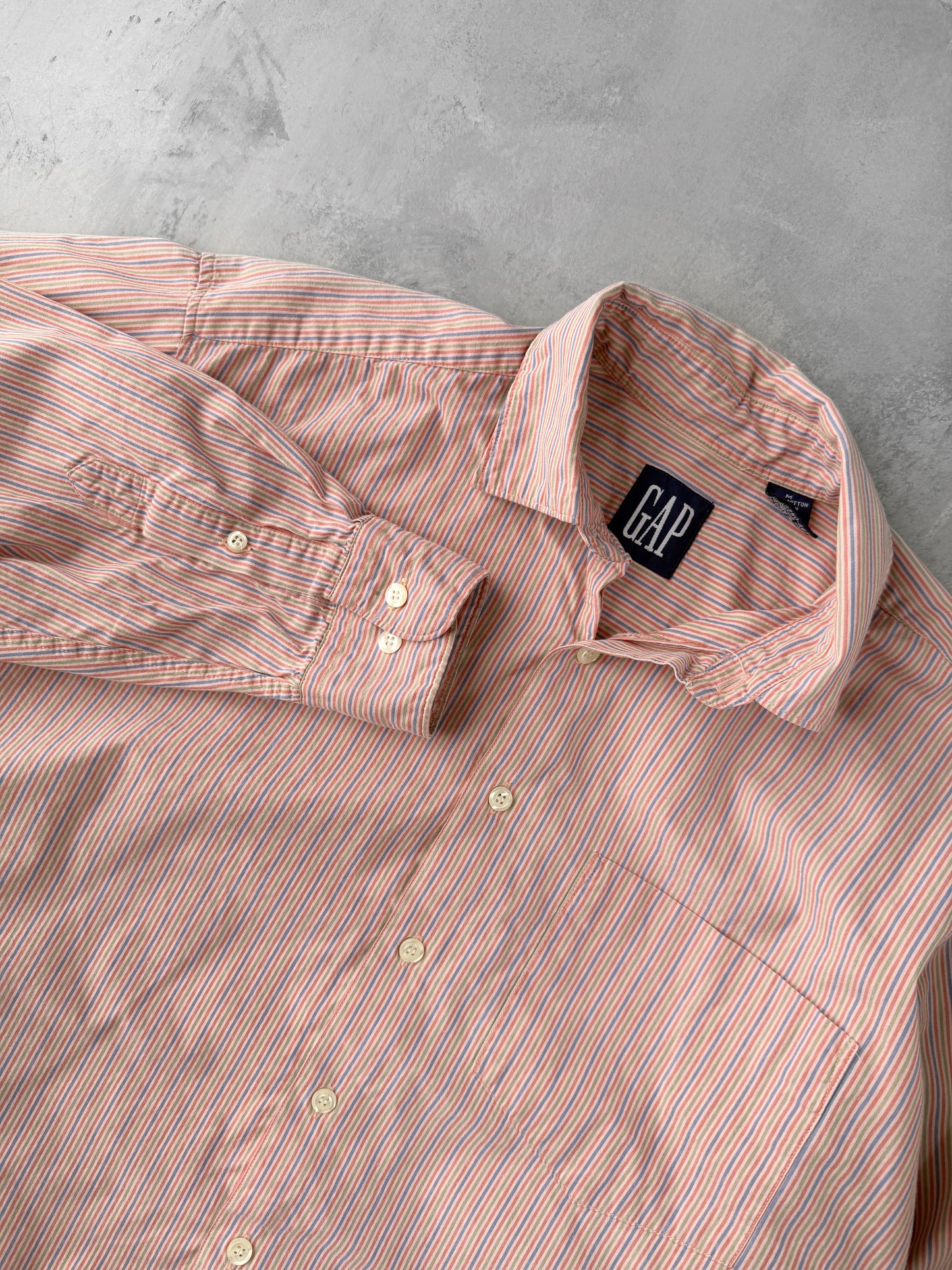 GAP Striped Shirt Y2K - Medium