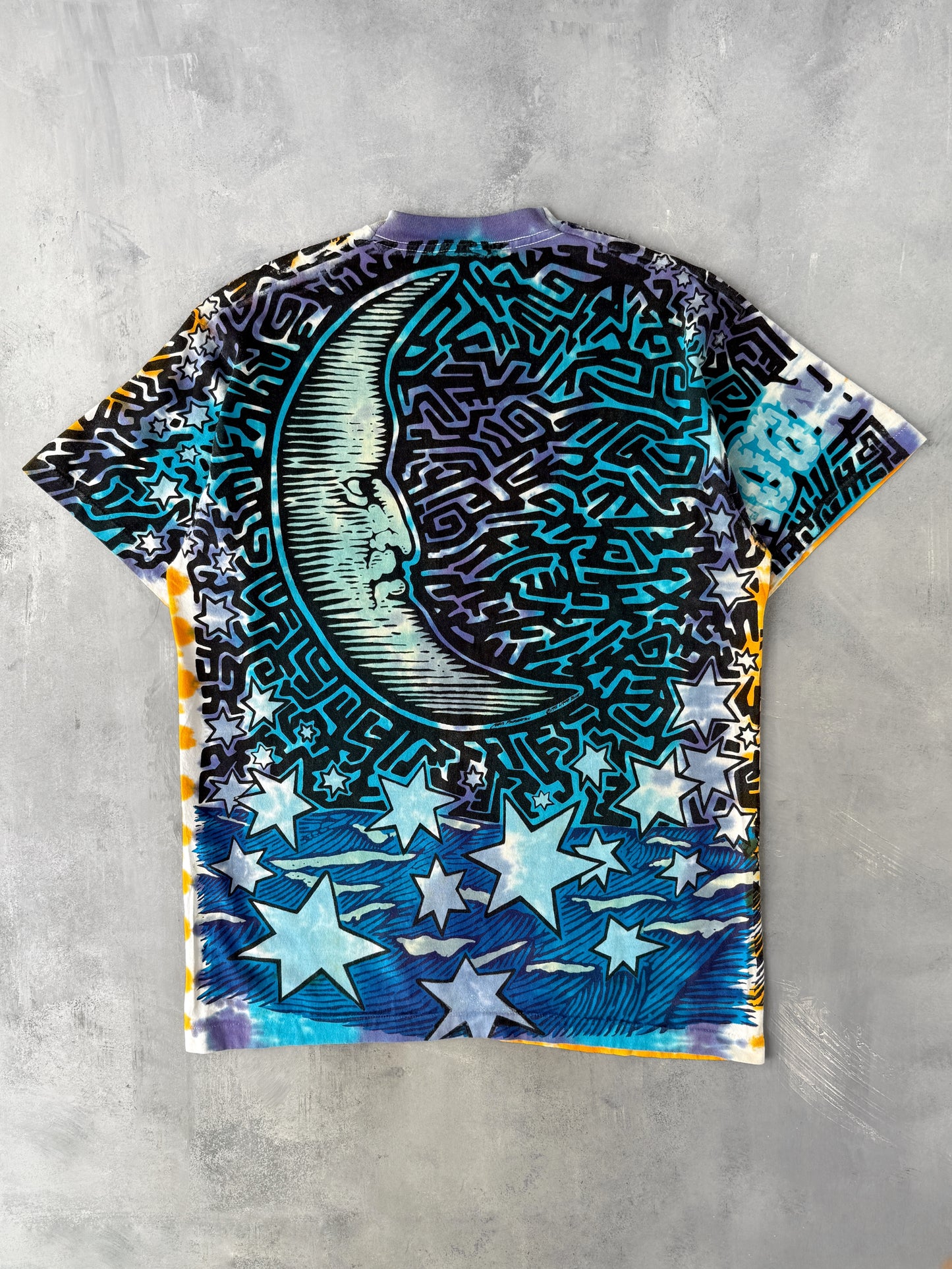 Sun and Moon AOP T-Shirt 90's - XL