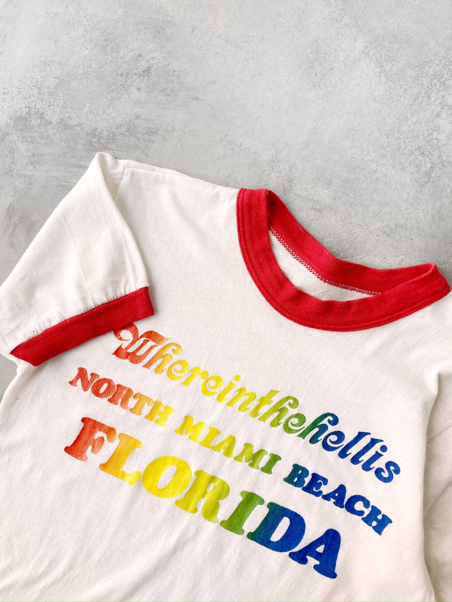 North Miami Beach Ringer T-Shirt 80's - XS