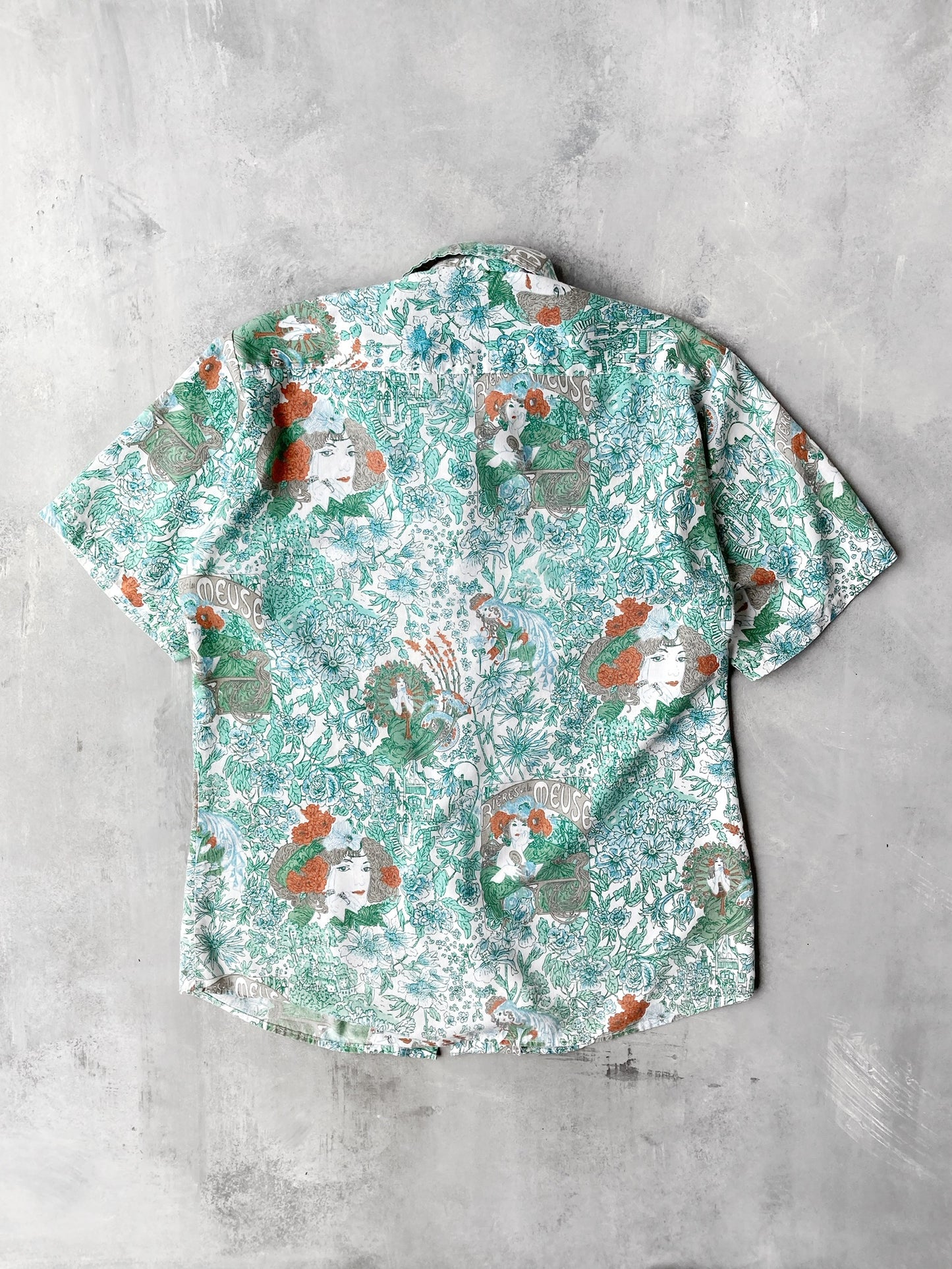 Printed Camp Shirt 70's - Medium