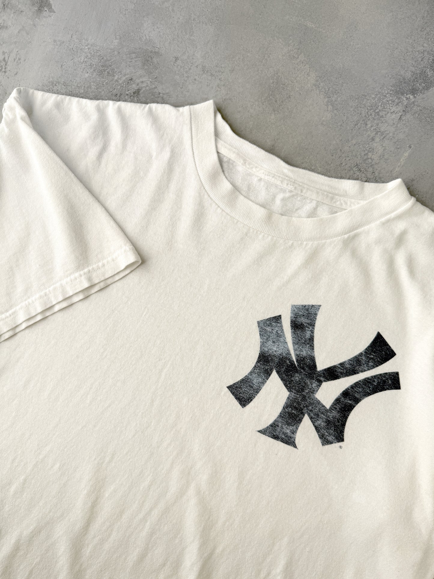 New York Yankees Logo T-Shirt Y2K - XL Boxy