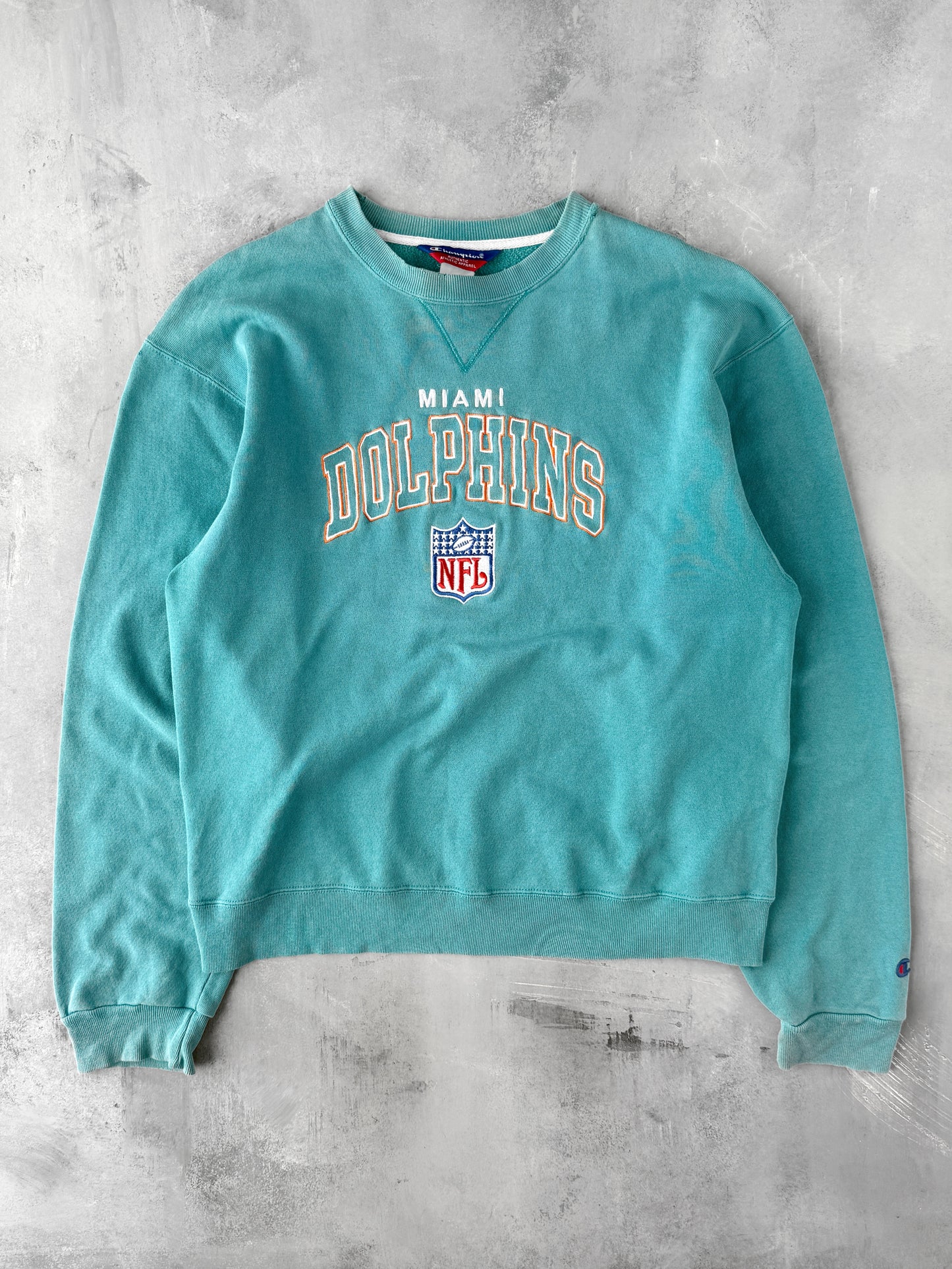 Miami Dolphins Sweatshirt Y2K - Large