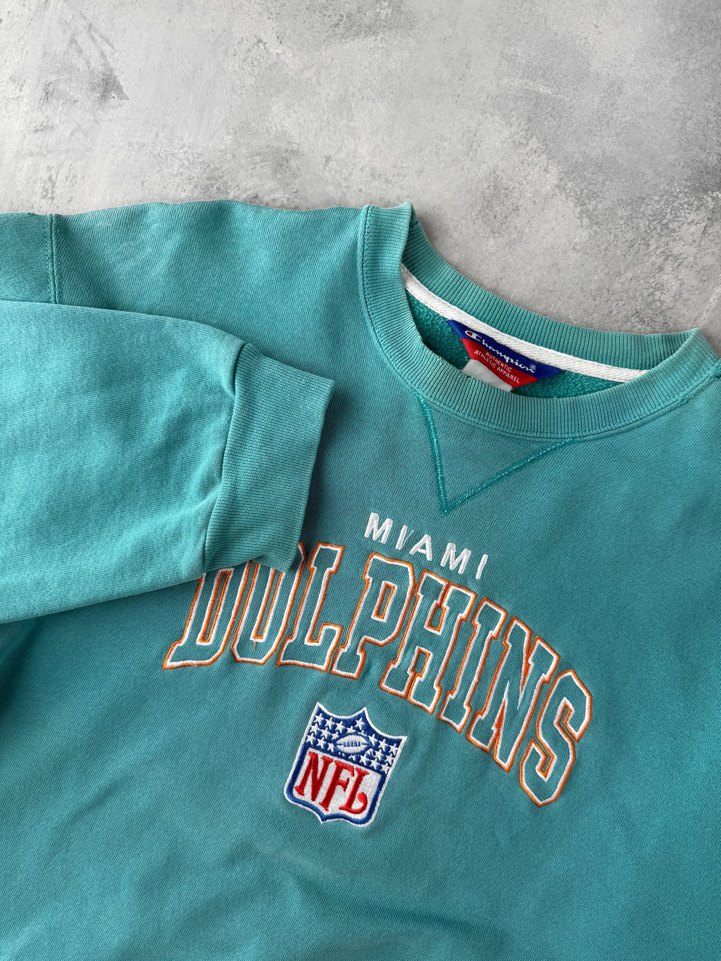 Miami Dolphins Sweatshirt Y2K - Large
