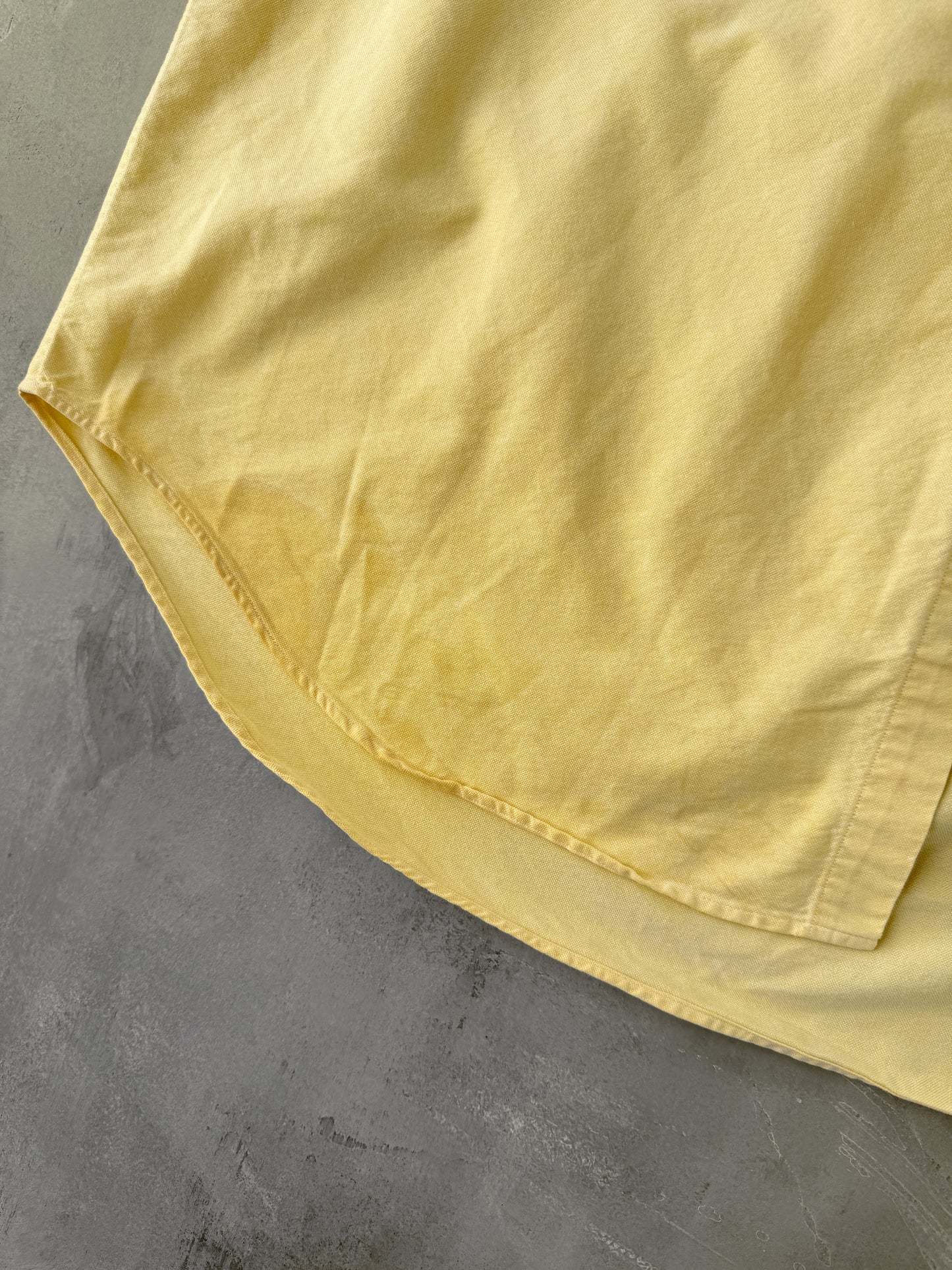 Yellow Ralph Lauren Button Up Shirt 90's - XL