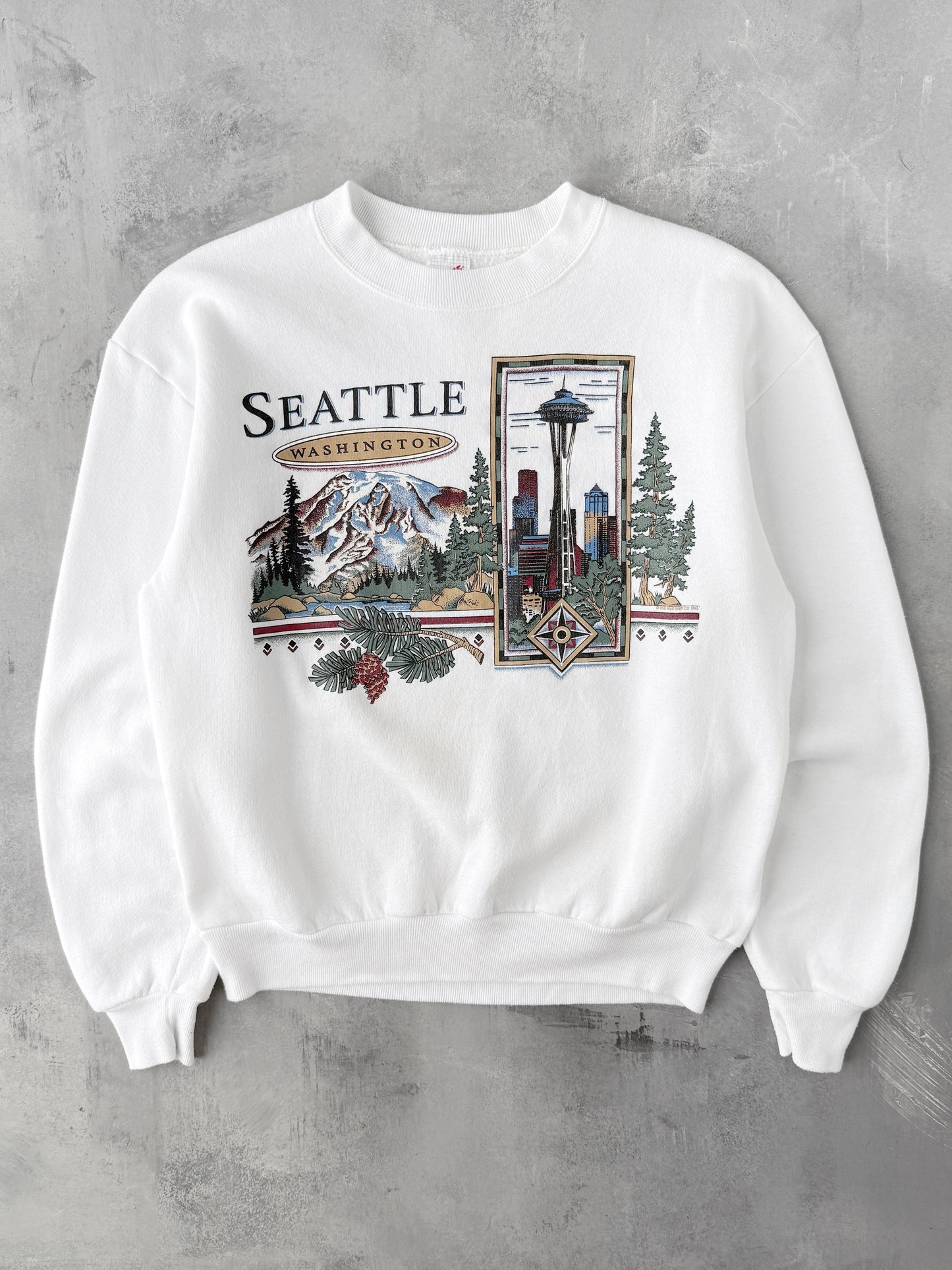 Seattle Landmarks Sweatshirt '93 - Medium