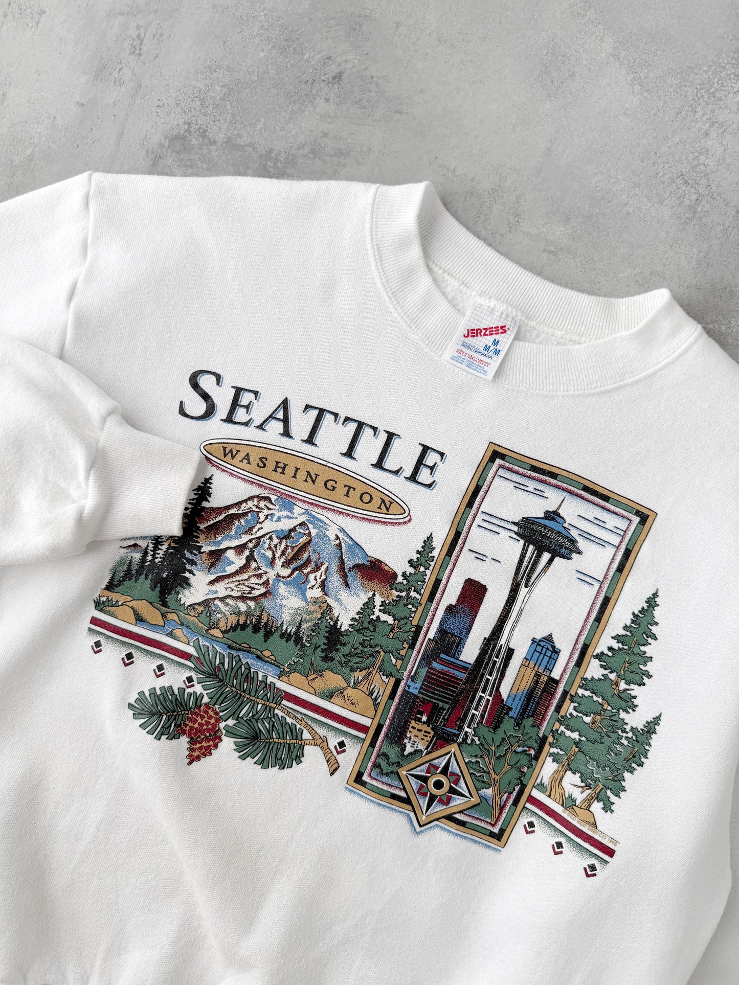 Seattle Landmarks Sweatshirt '93 - Medium