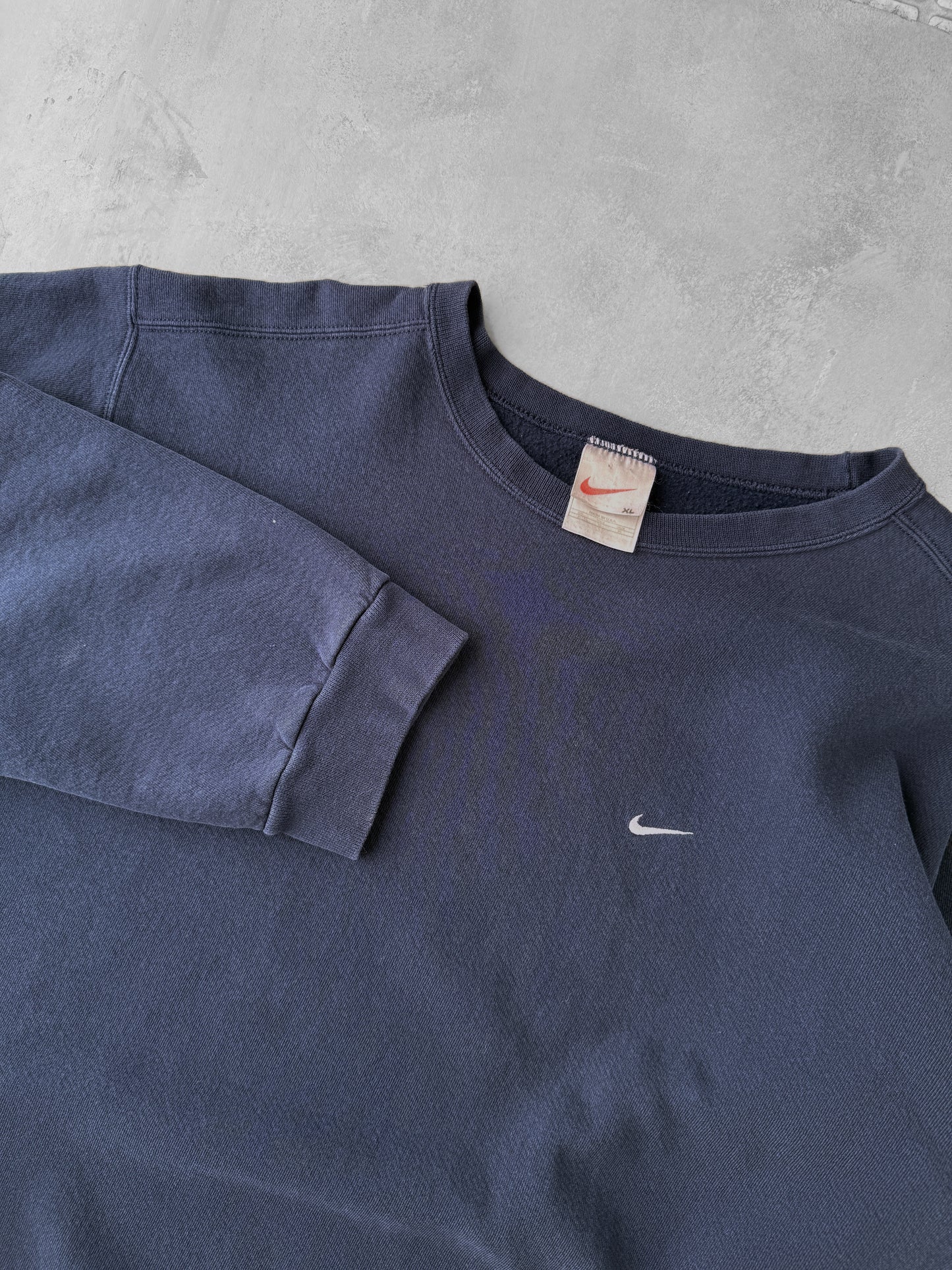 Navy Blue Nike Essential Sweatshirt 90's - XL