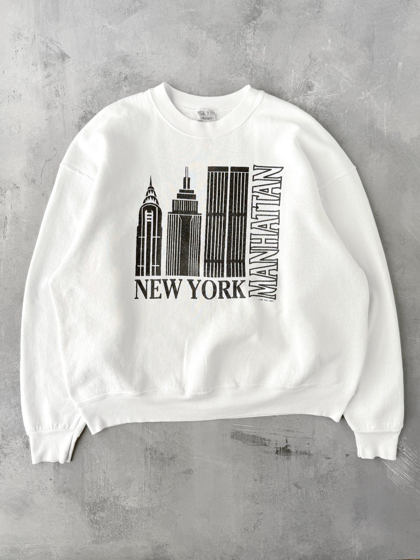 Manhattan New York City Sweatshirt '92 - XL