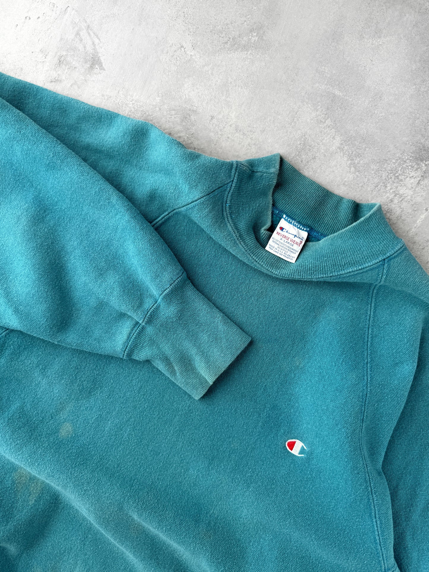 Champion Reverse Weave Raglan Sweatshirt 90's - Large