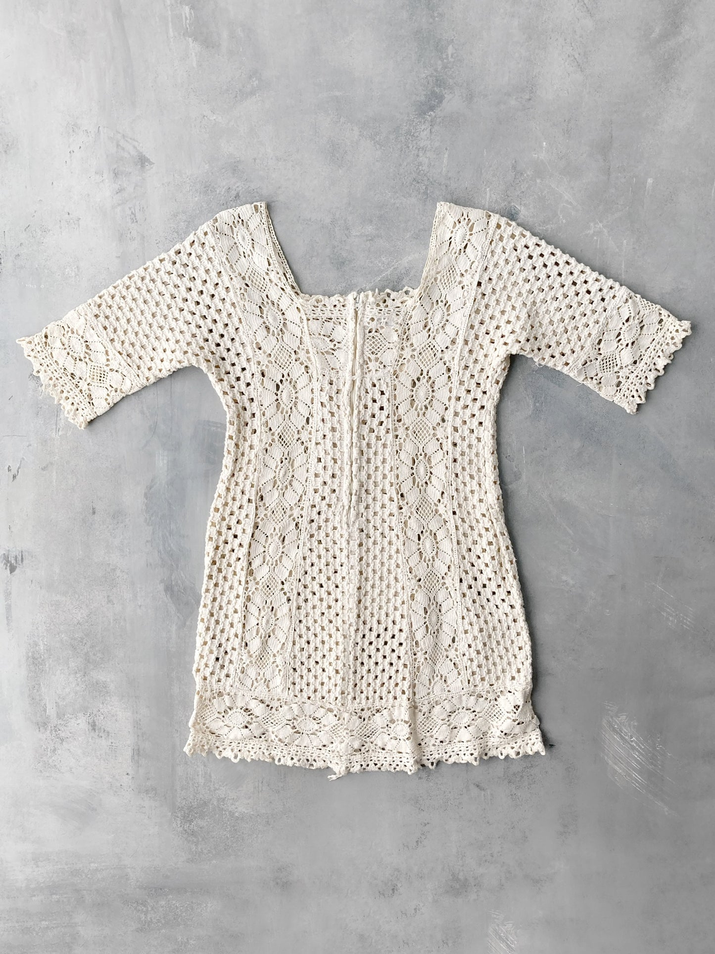 Macrame Mini Dress 70's - XS (2)