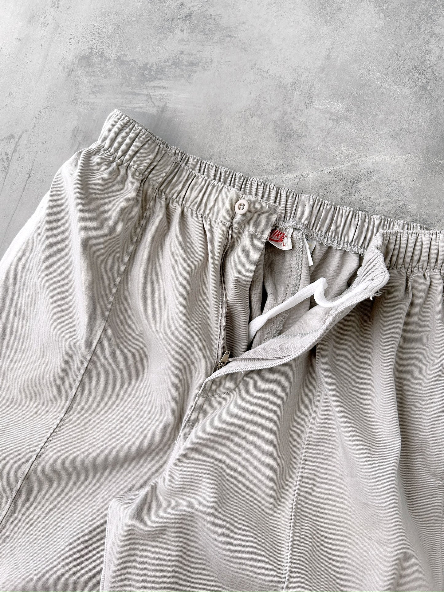 Nike Gray Twill Pants 80's - Small / Medium