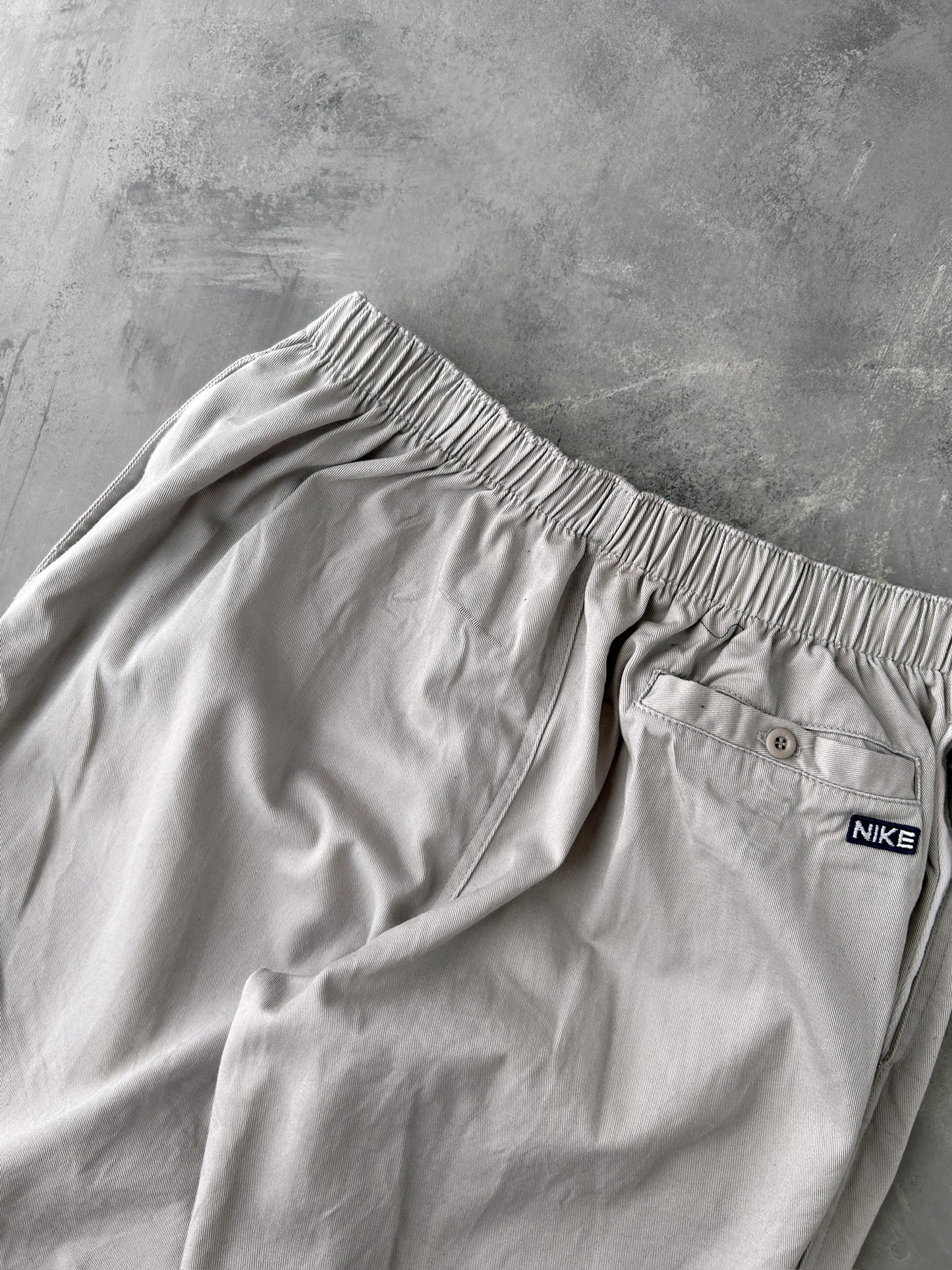 Nike Gray Twill Pants 80's - Small / Medium