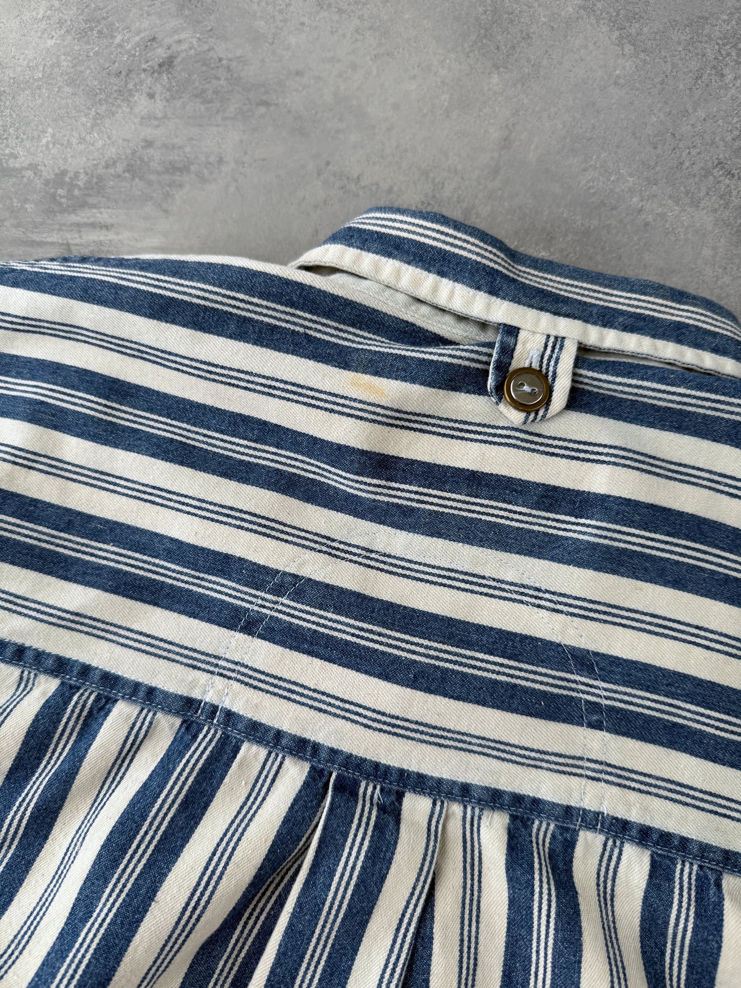 Striped Denim Shirt 90's - Large