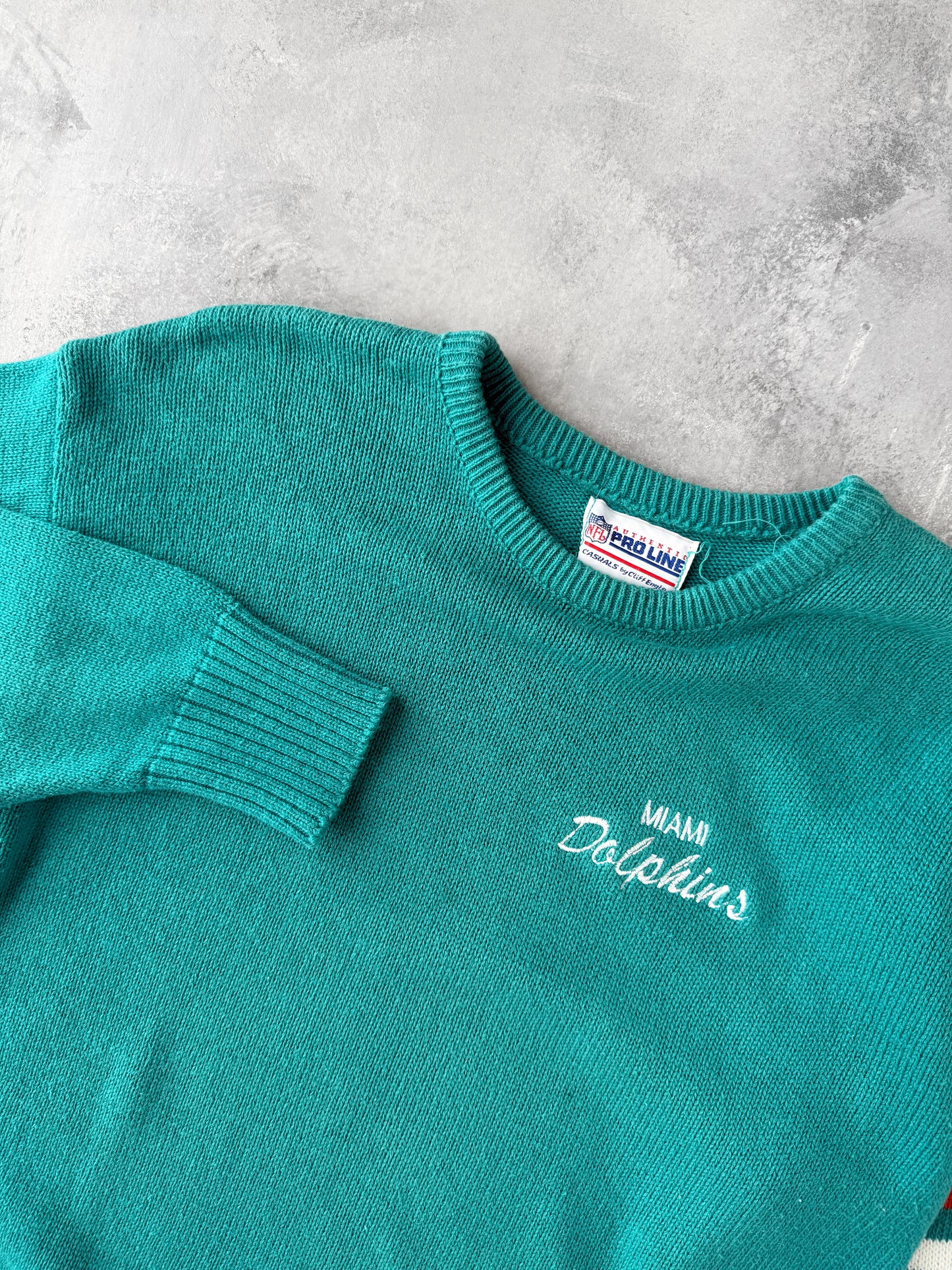 Miami Dolphins Sweater 90's - Small / Medium
