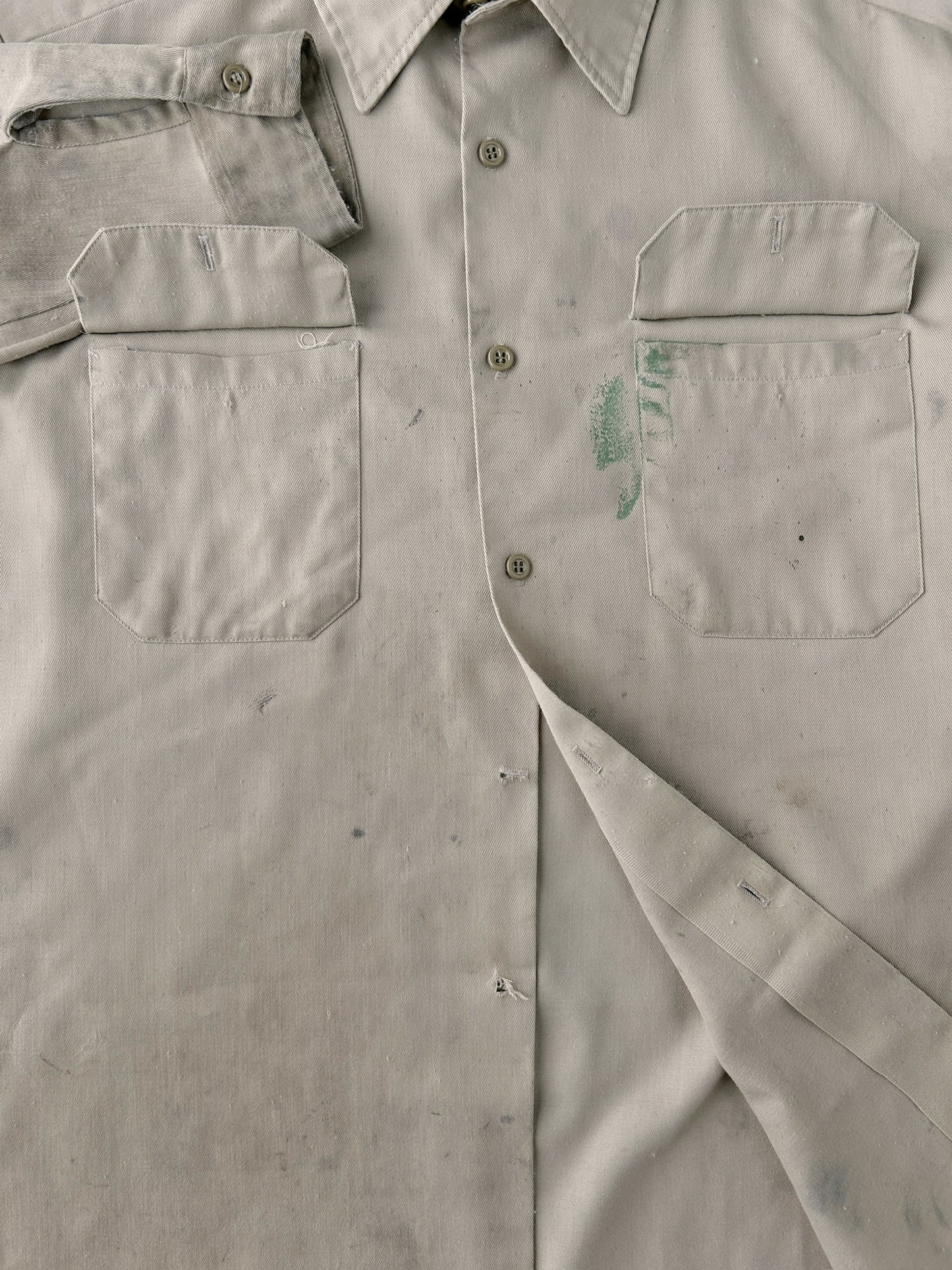 Distressed Tan Shirt 80's - Large