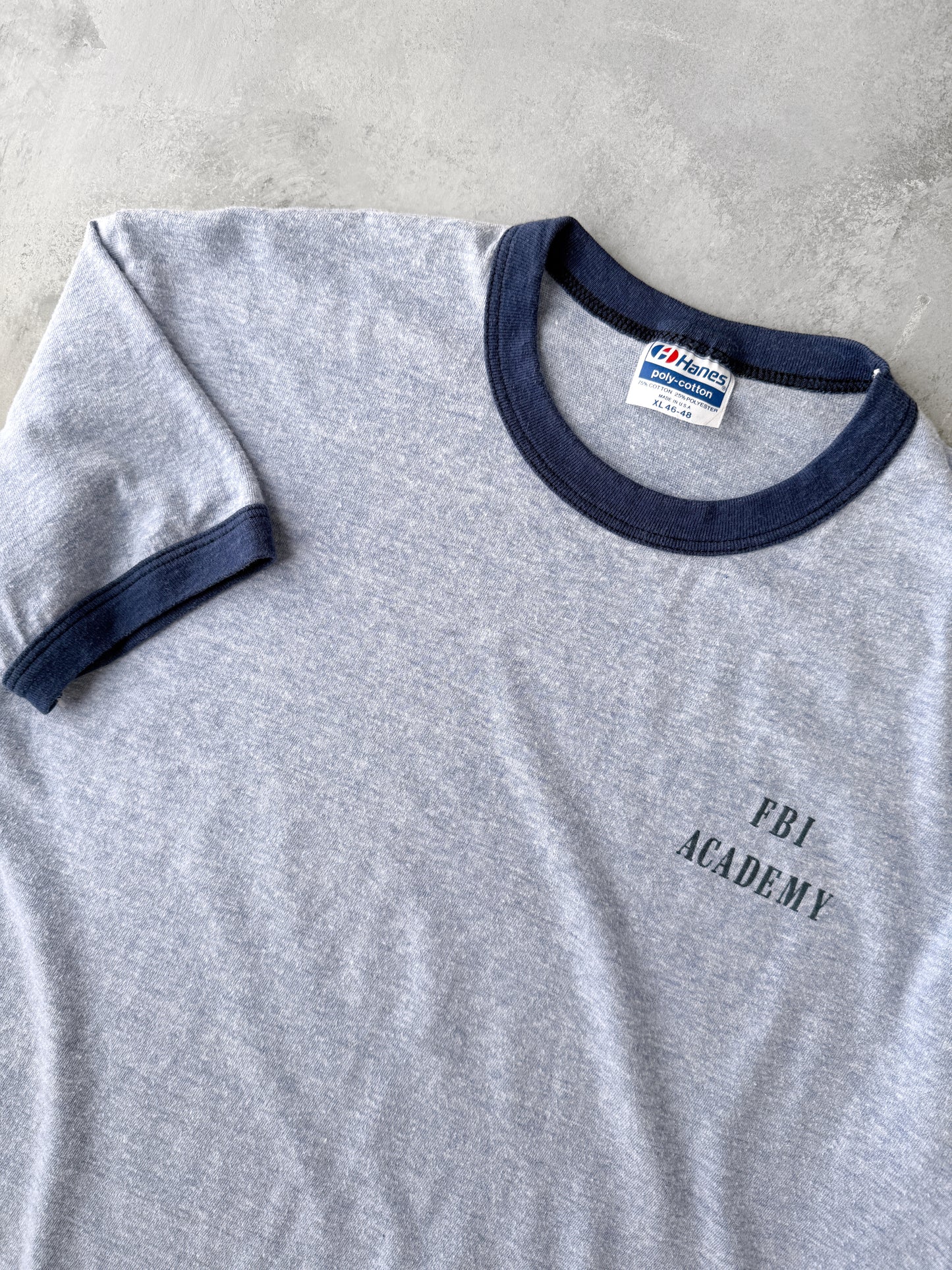 FBI Academy Ringer T-Shirt 80's - Large