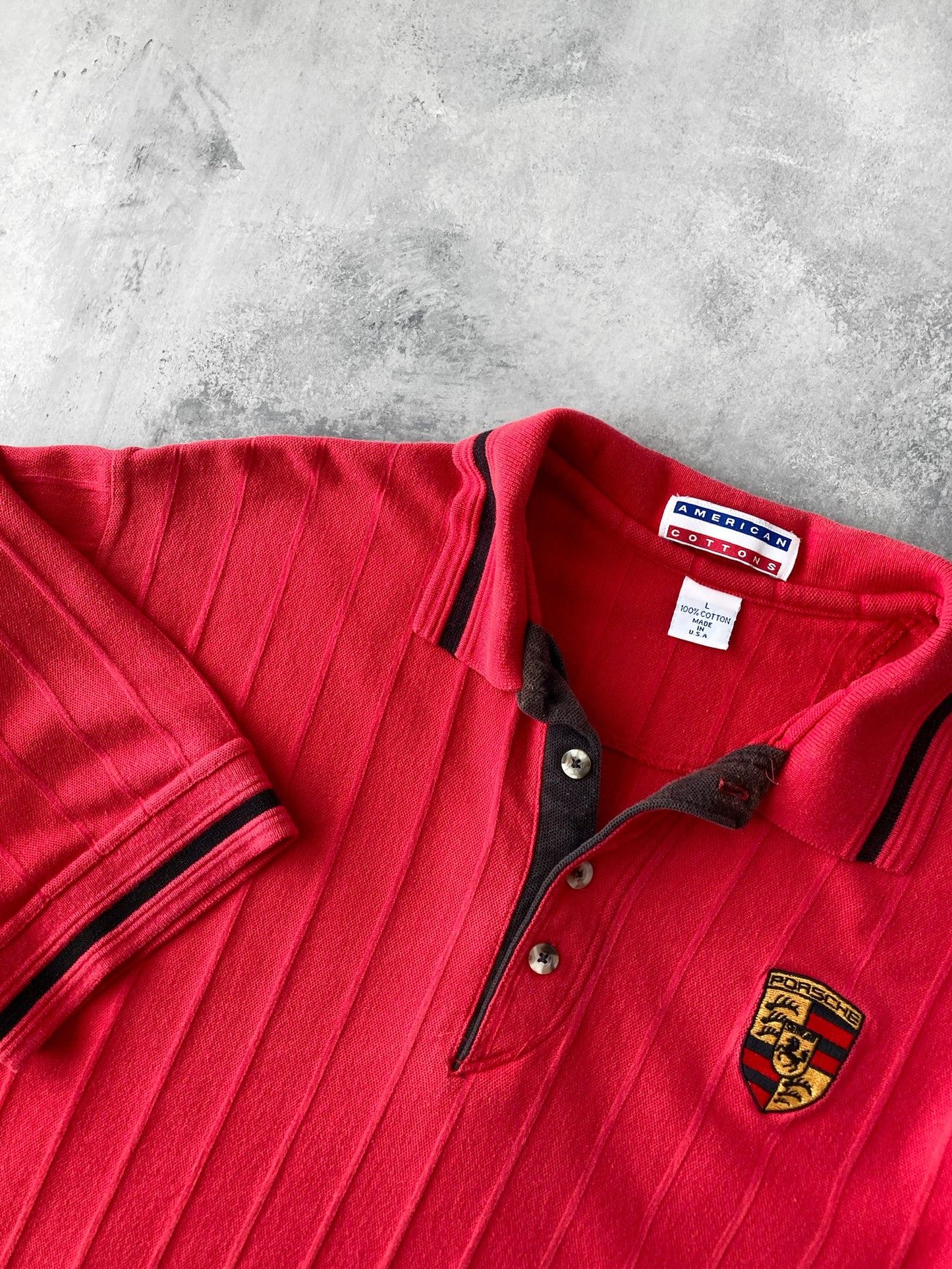 Porsche Polo Shirt 90's - Large