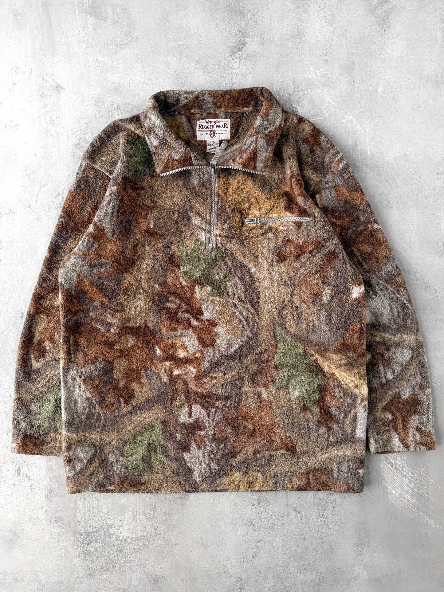 Camo Pullover Fleece Y2K - Large / XL