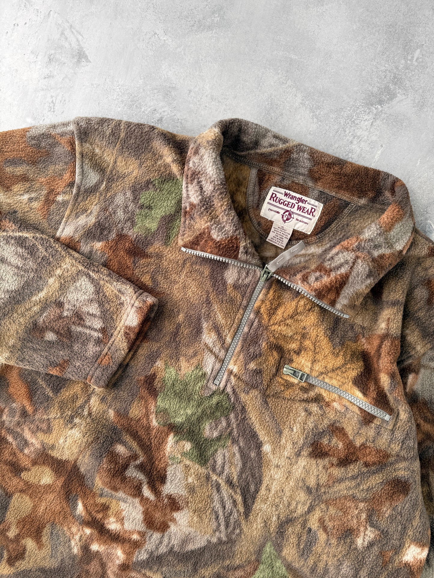 Camo Pullover Fleece Y2K - Large / XL