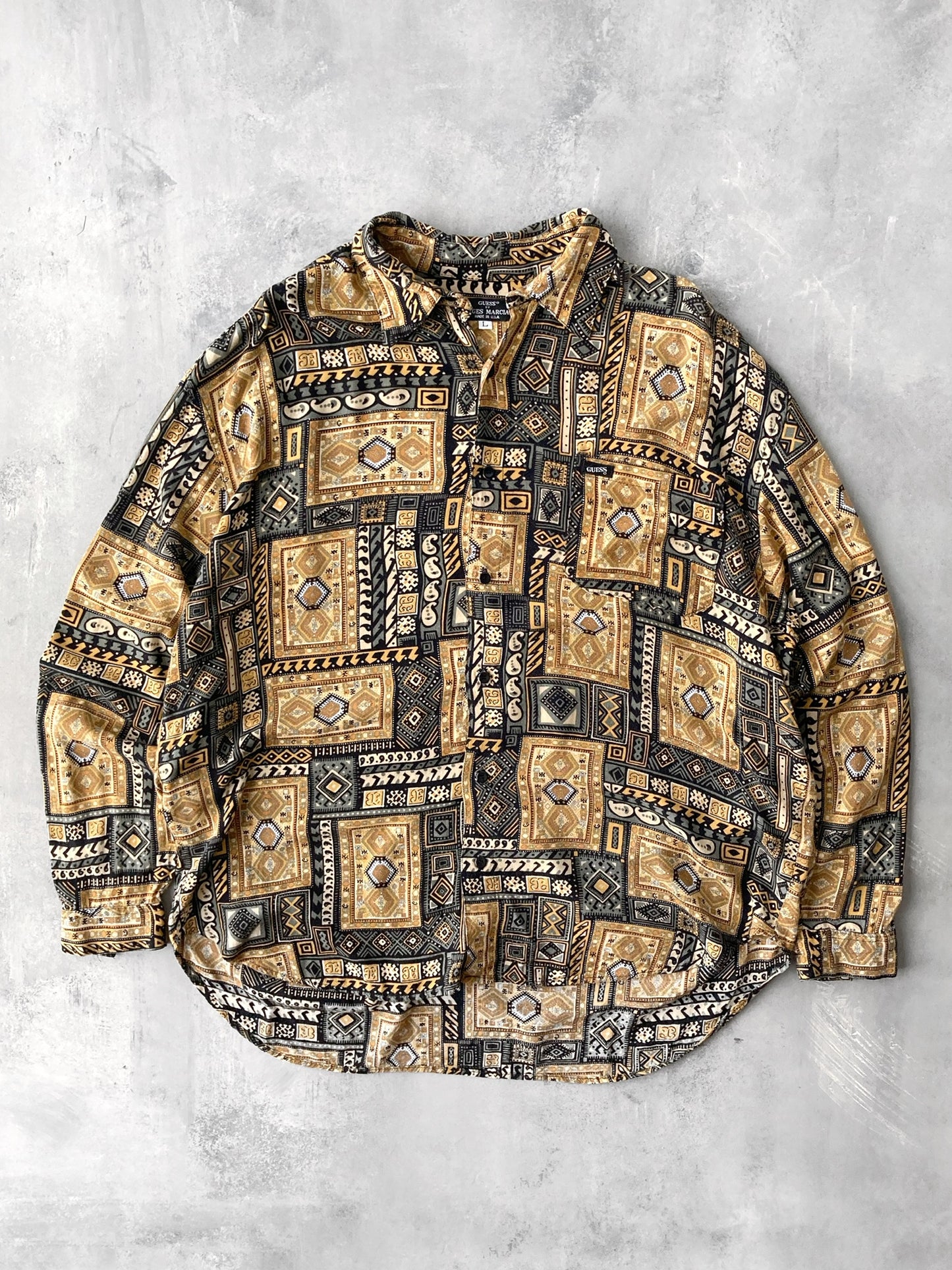 Printed Guess Shirt 90's - Large