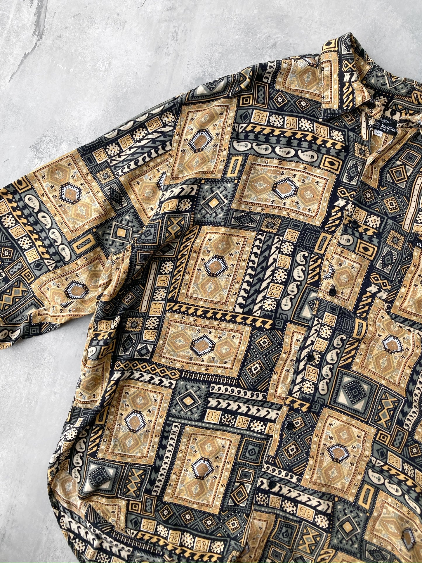 Printed Guess Shirt 90's - Large