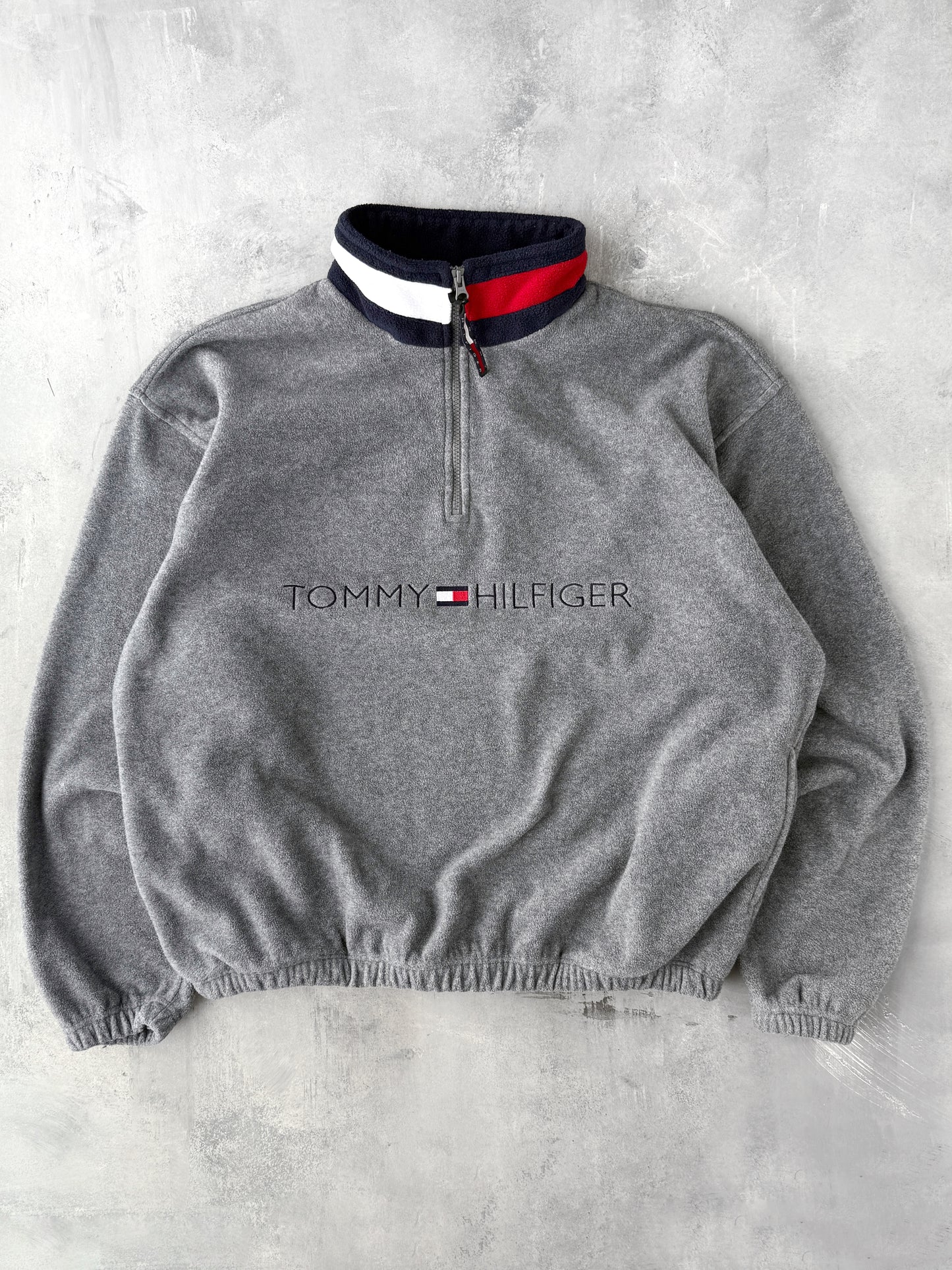 Tommy Hilfiger Fleece Pullover Jacket 90's - XL