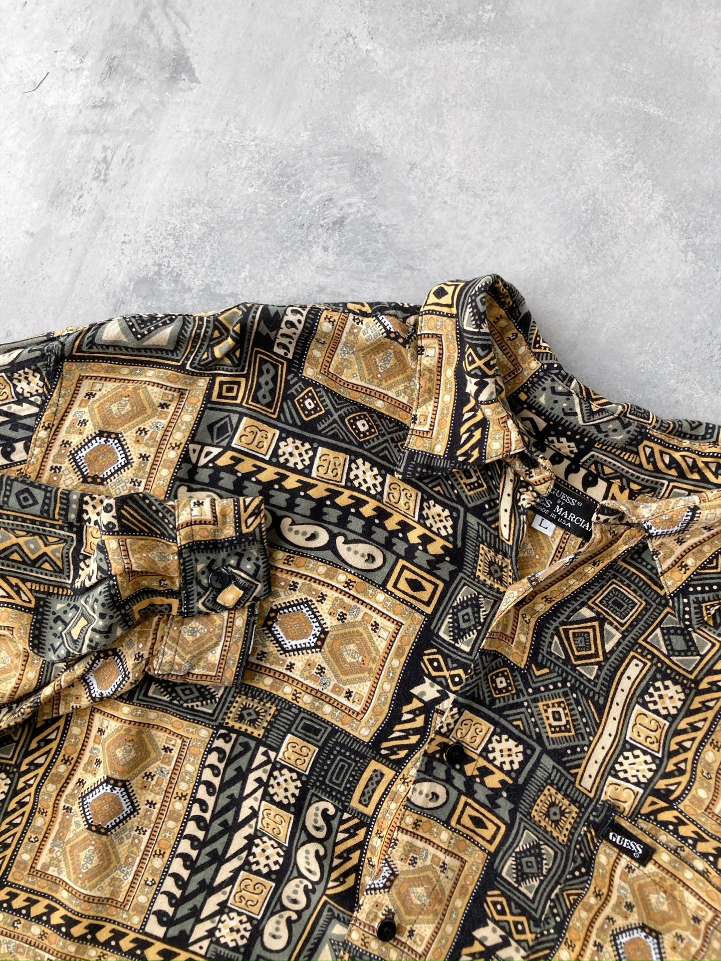 Printed Guess Shirt 90's - Large