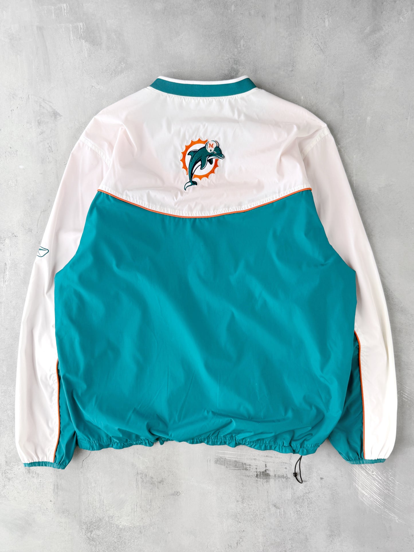 Miami Dolphins Pullover Jacket Y2K - Large
