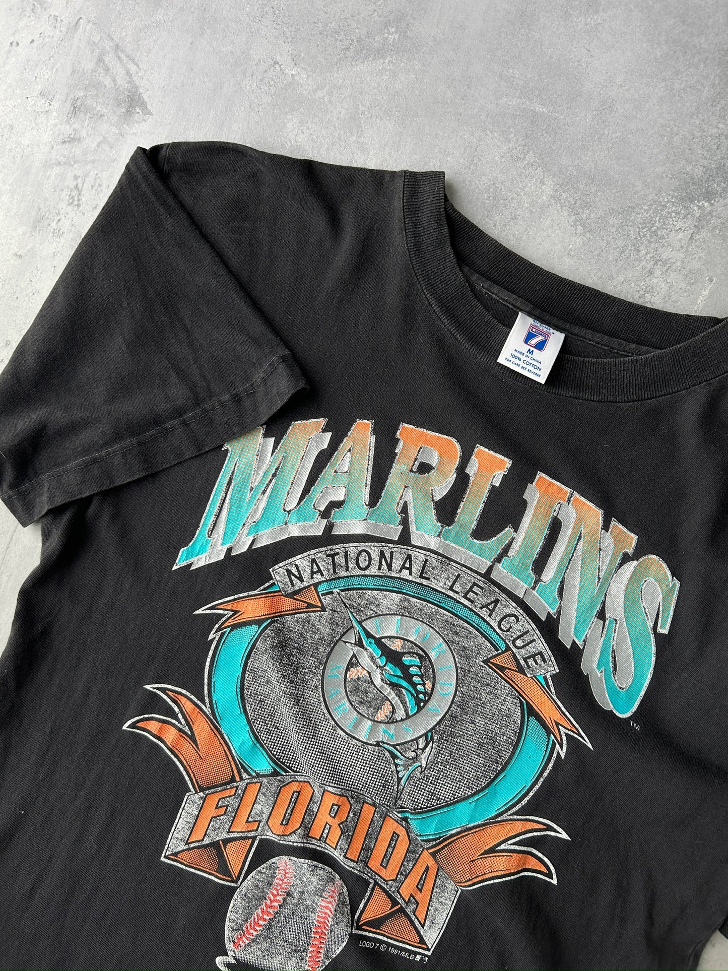 Florida Marlins T-Shirt '91 - Medium