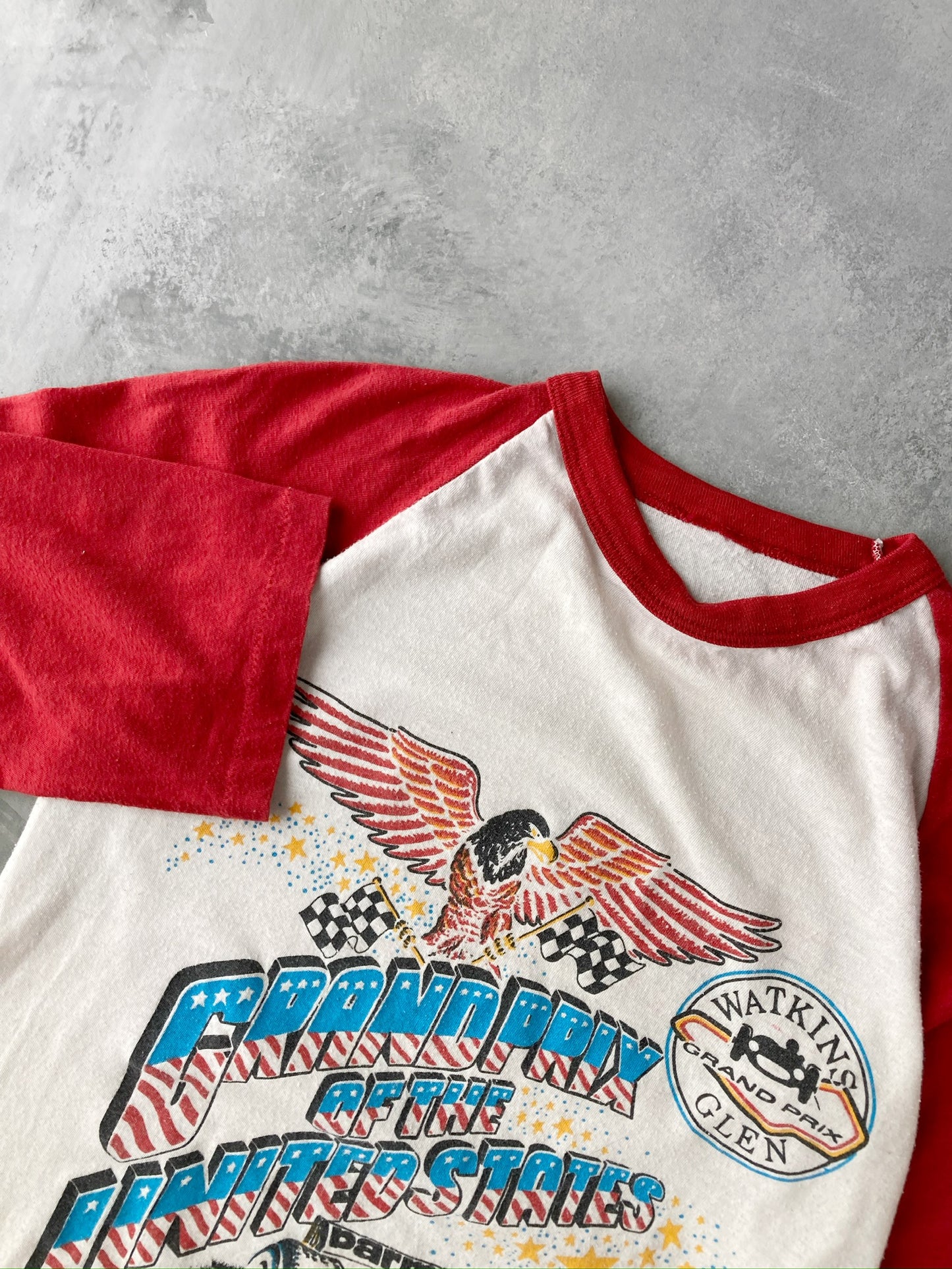 Grand Prix Watkins Glen Raglan T-Shirt '80 - Small
