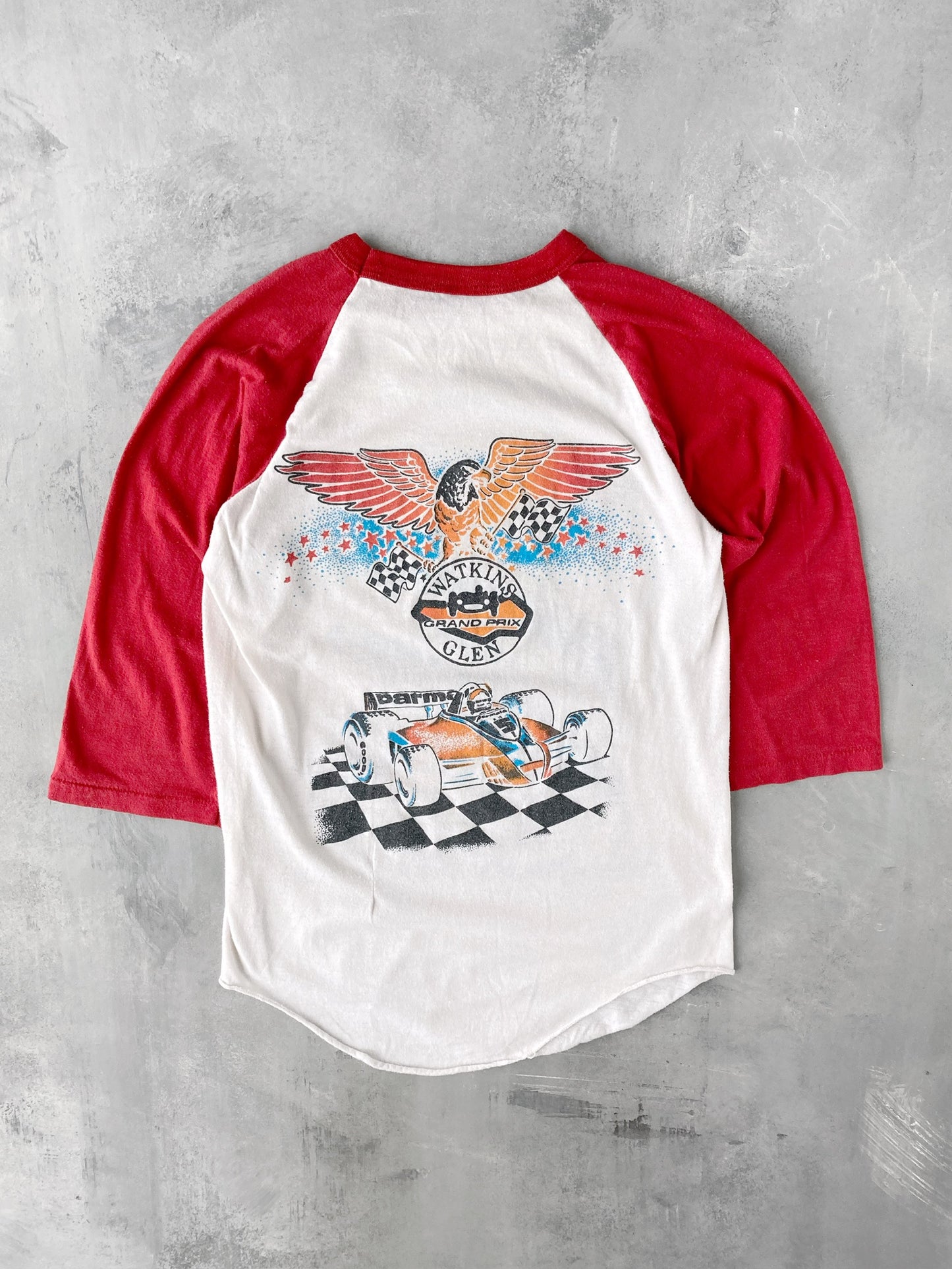 Grand Prix Watkins Glen Raglan T-Shirt '80 - Small