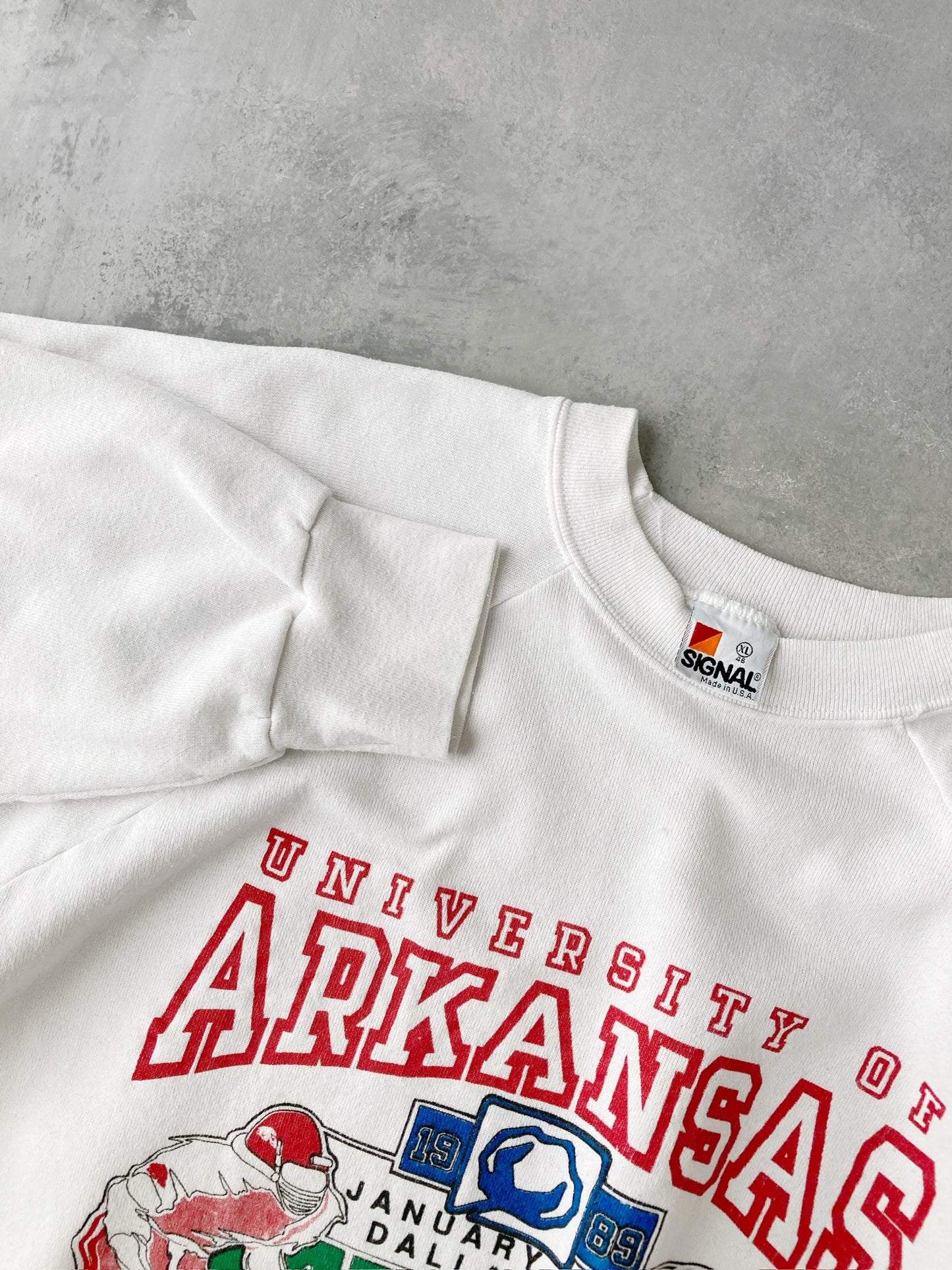 University of Arkansas Cotton Bowl Crewneck '89 - Large