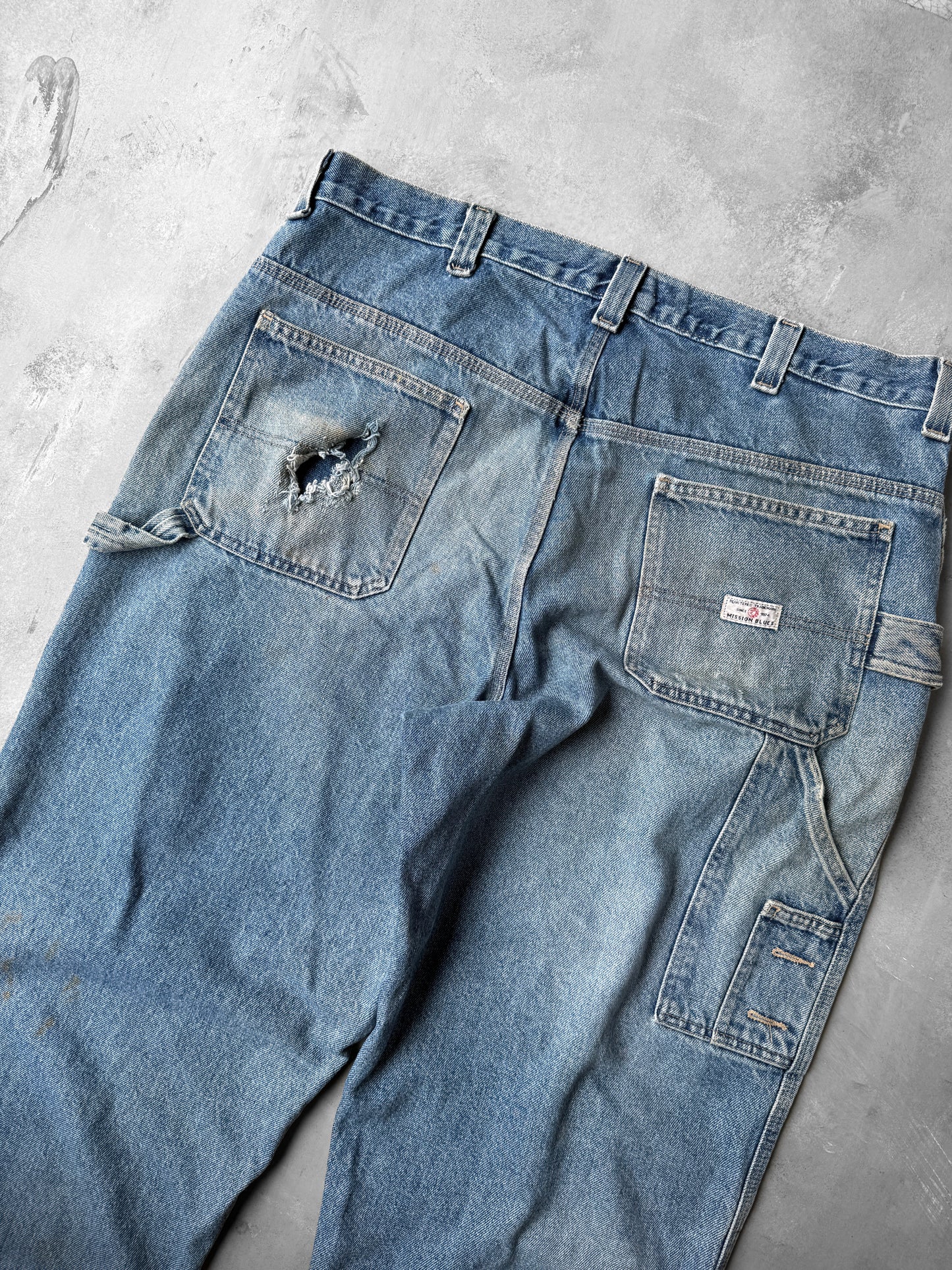 Mission Blues Distressed Jeans Y2K - 40x32