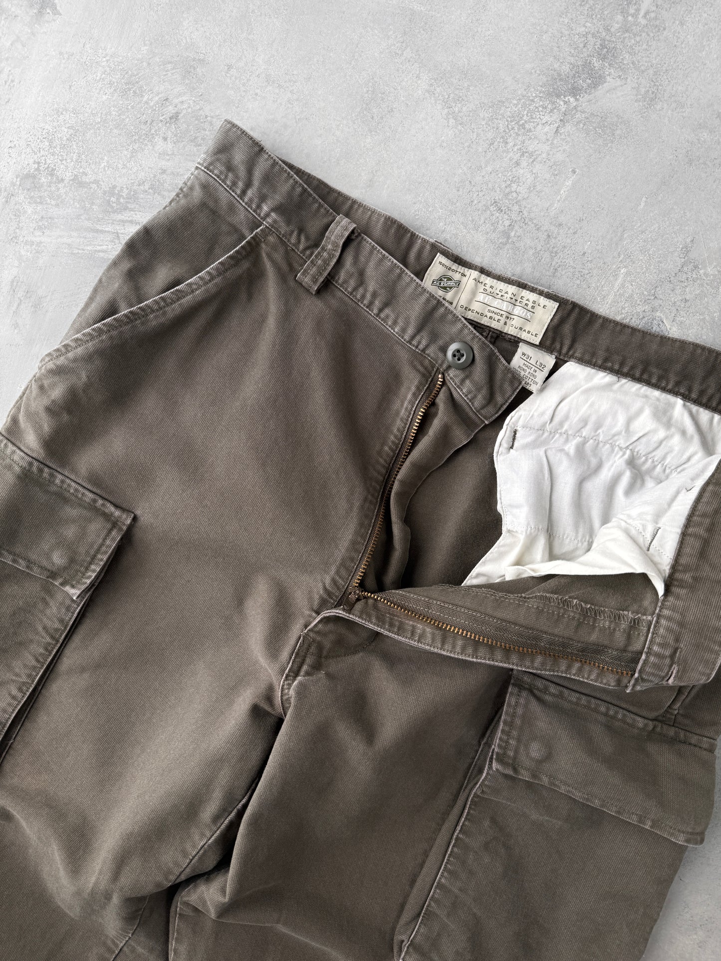 Canvas Cargo Pants Y2K - 31x32
