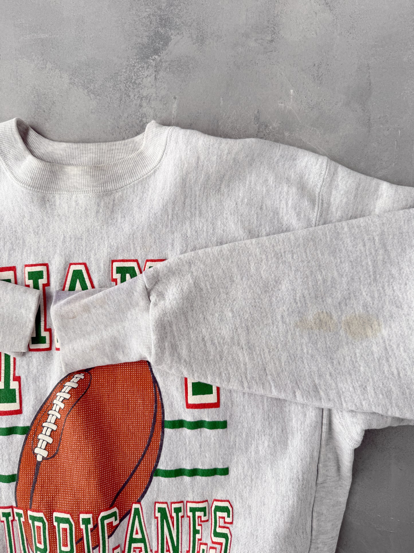 University of Miami Sweatshirt 90's - Large