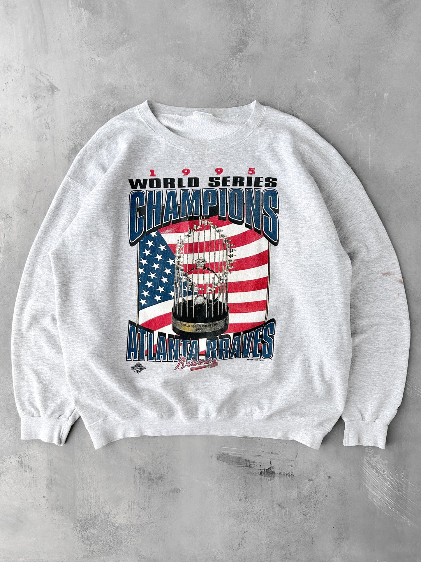 Atlanta Braves World Series Sweatshirt '95 - Large