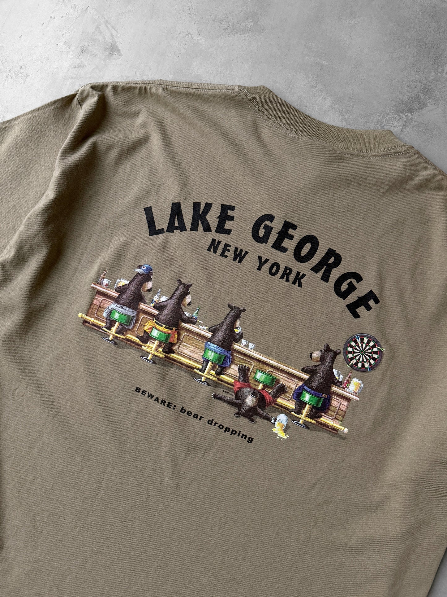 Lake George Bear Dropping T-Shirt '03 - XL