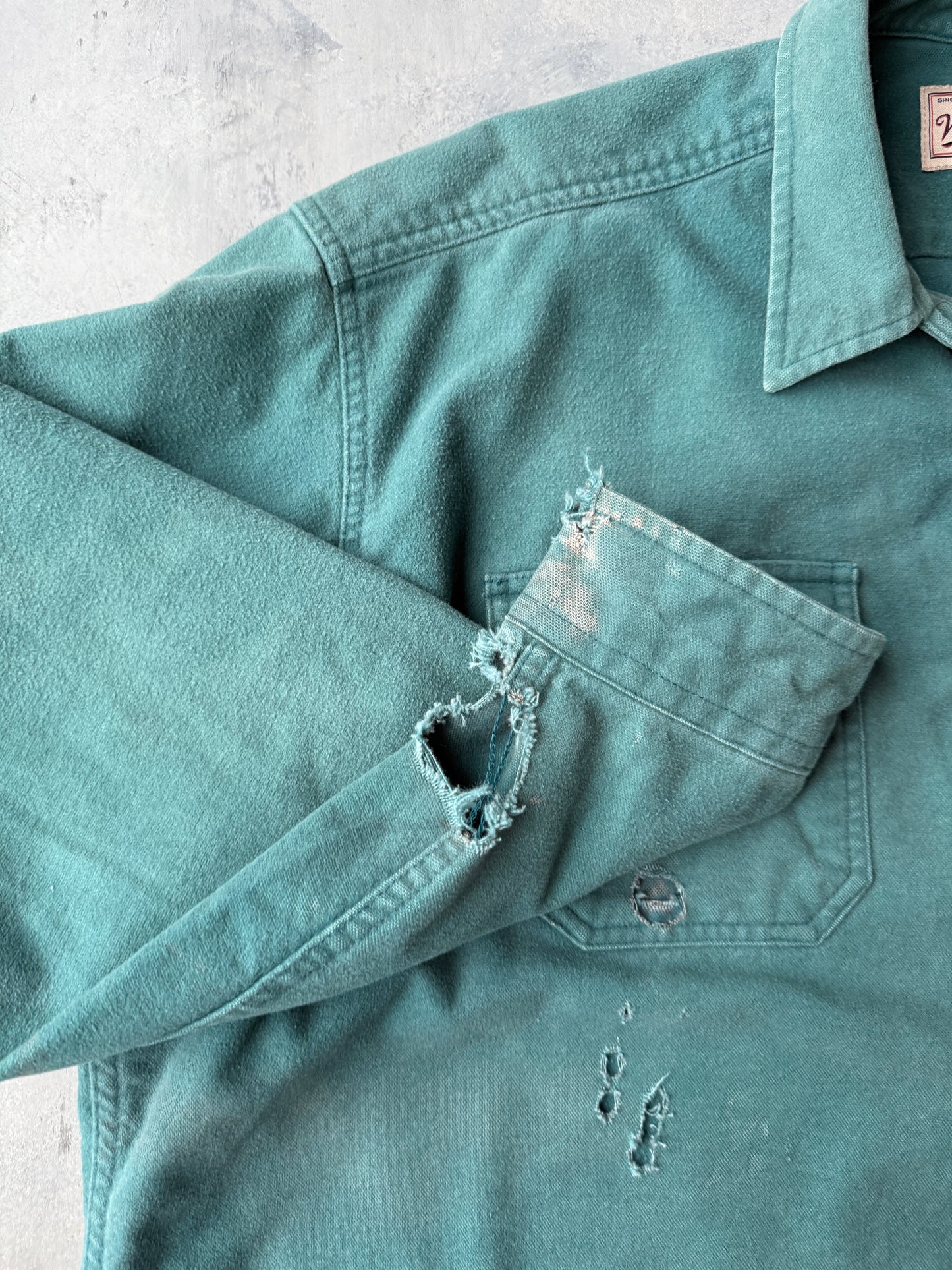 Holey Chamois Button Down Shirt 90's - XXL