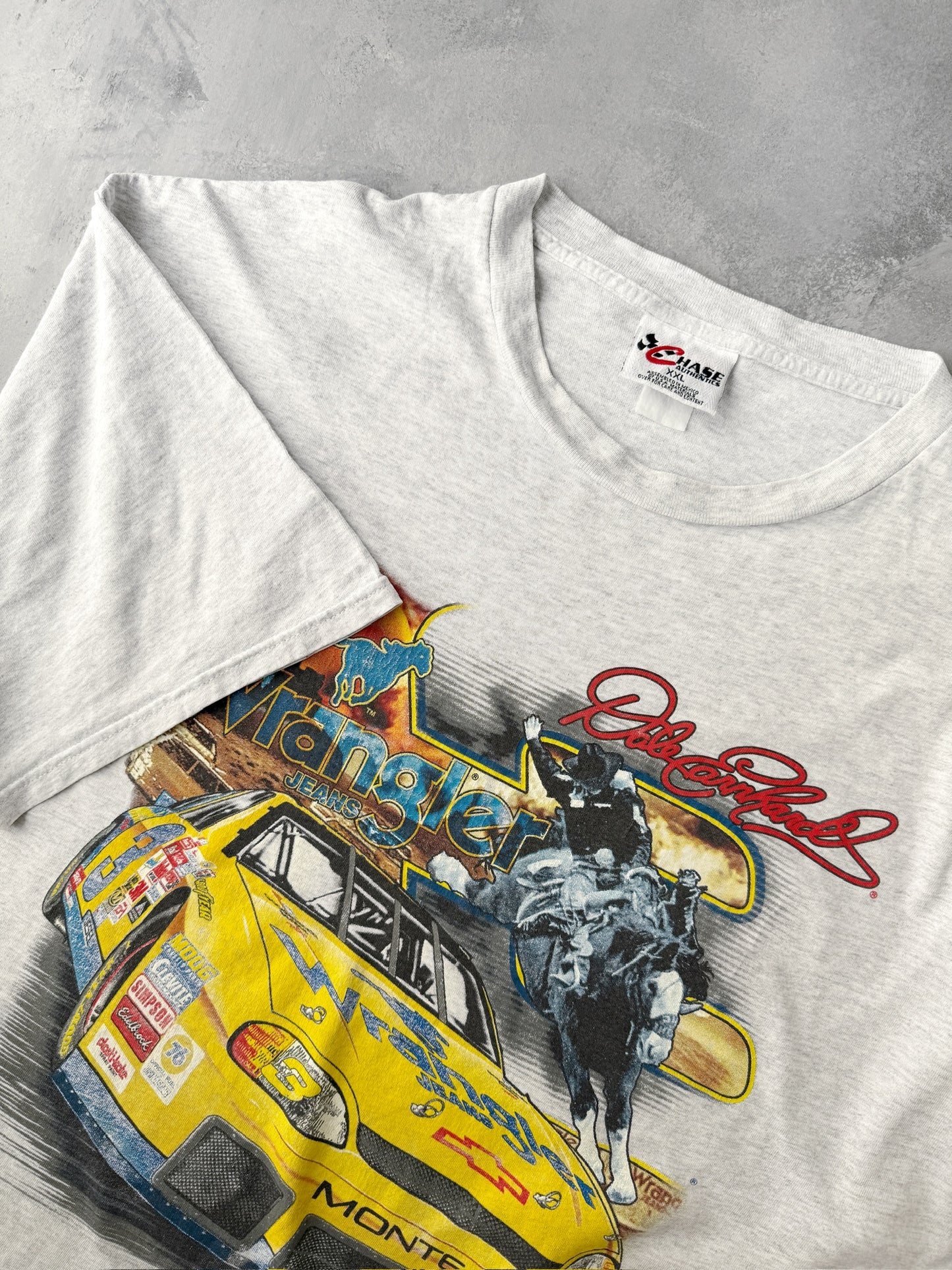 Dale Earnhardt Wrangler Car T-Shirt 90's - XXL