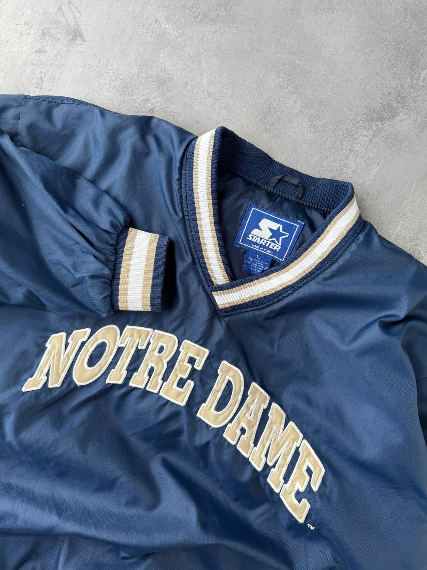 University of Notre Dame Pullover Jacket 90's - Large