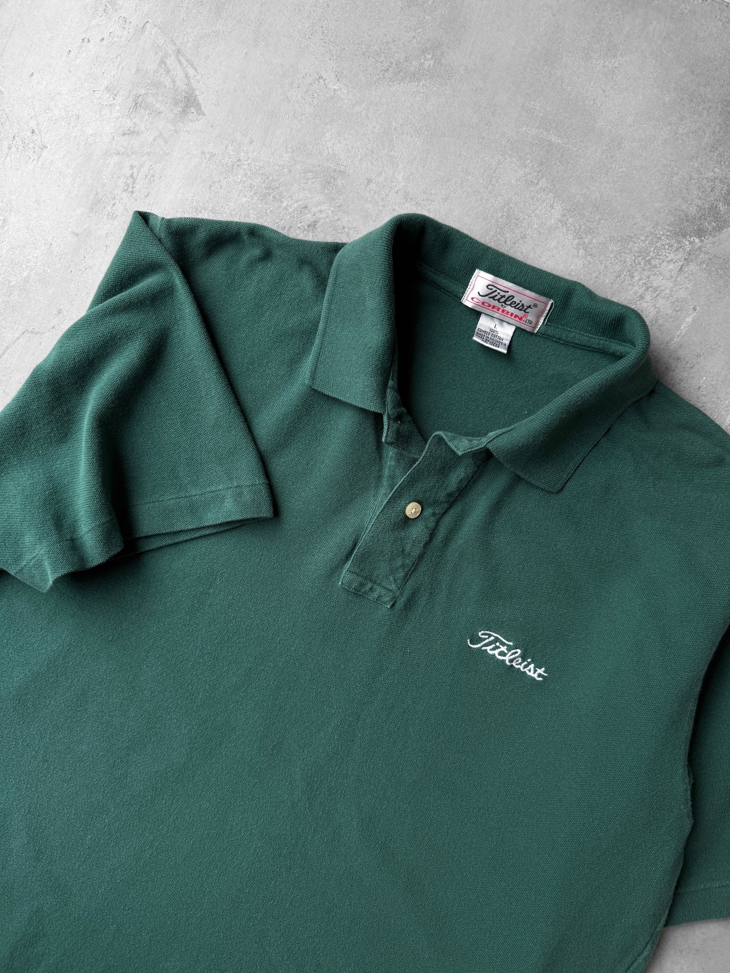 Titleist Logo Golf Polo Shirt Y2K - Large