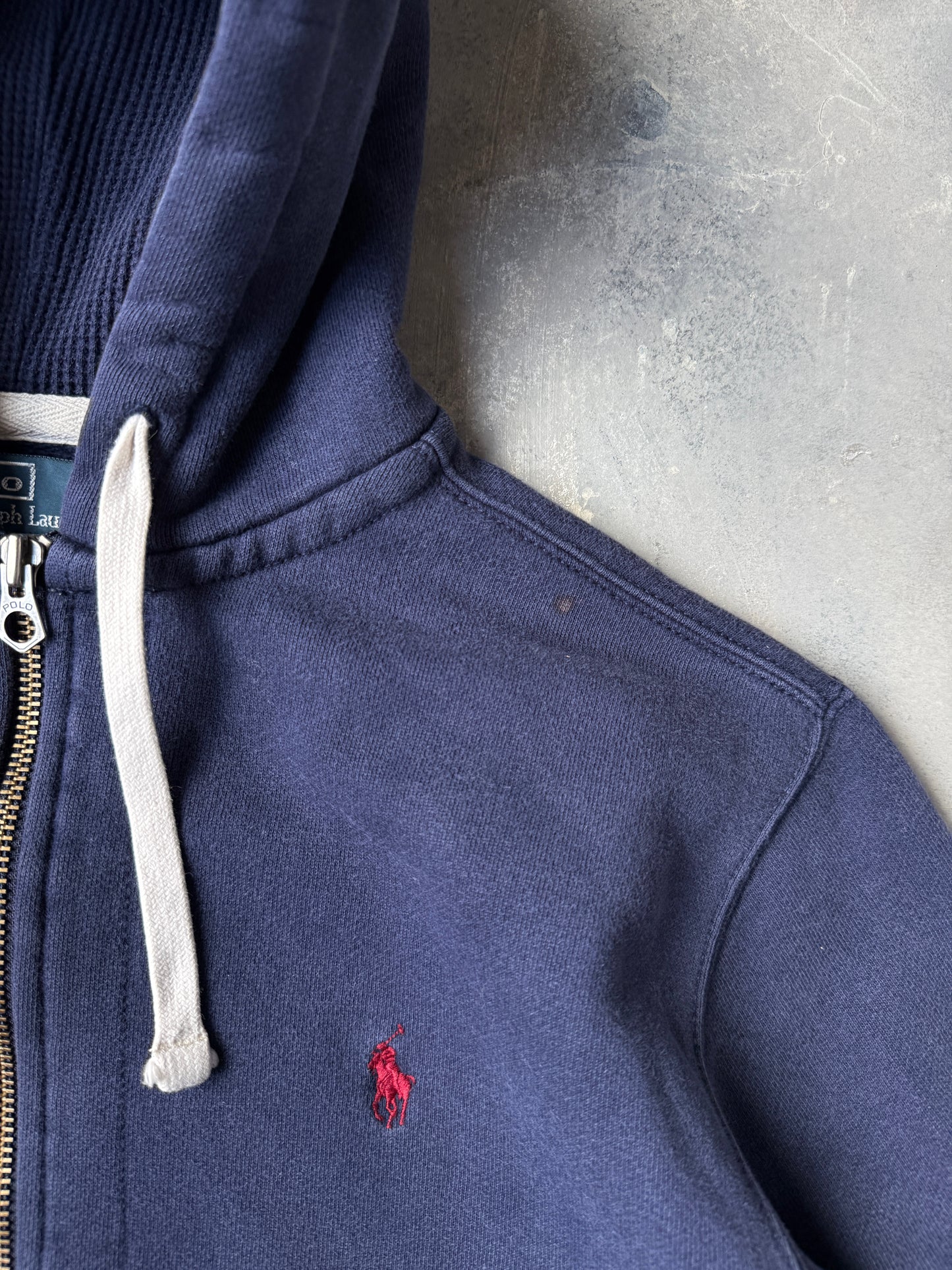 Polo Ralph Lauren Zippered Hoodie 90's - Large