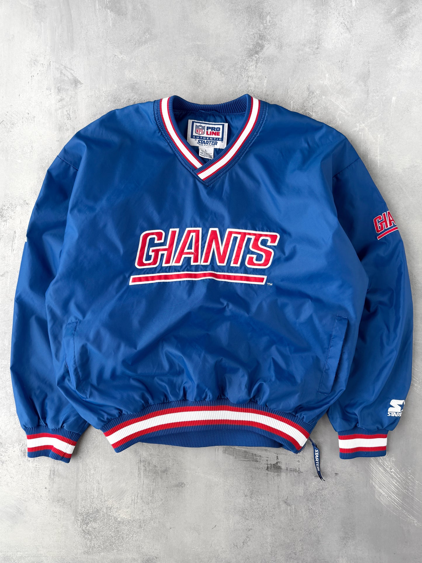 New York Giants Pullover Jacket 90's - Large