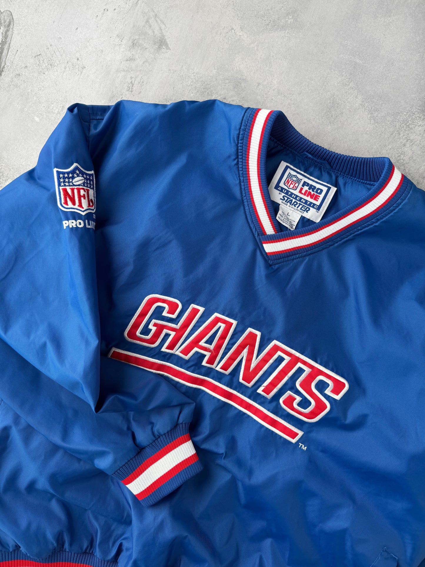 New York Giants Pullover Jacket 90's - Large