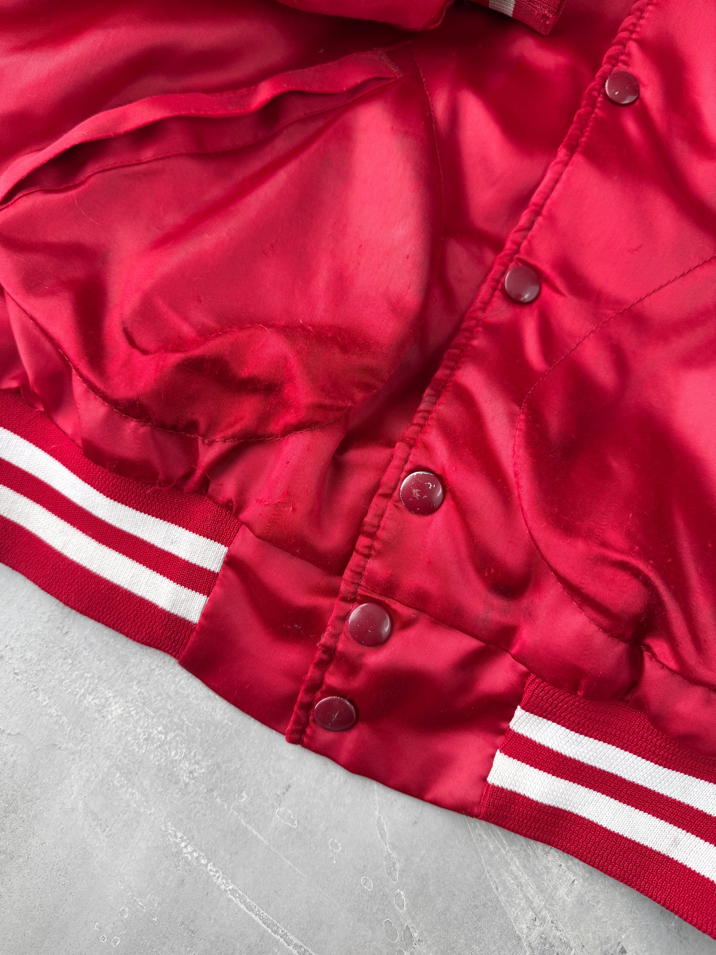 University of Alabama Satin Bomber Jacket 80's - Small / Medium