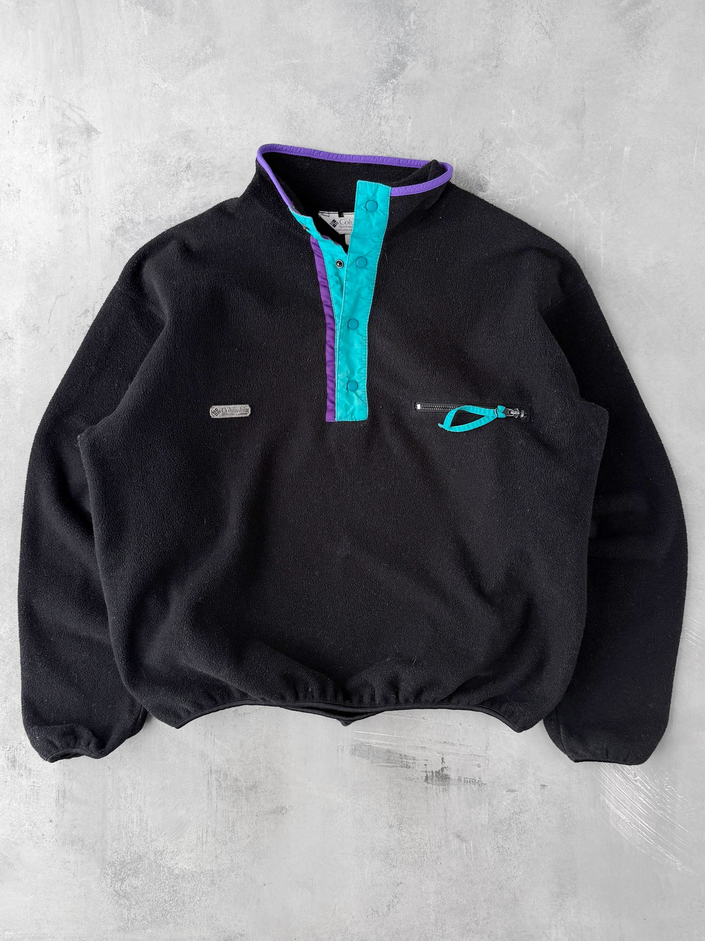 Columbia T-Snap Fleece Pullover 90's - Large
