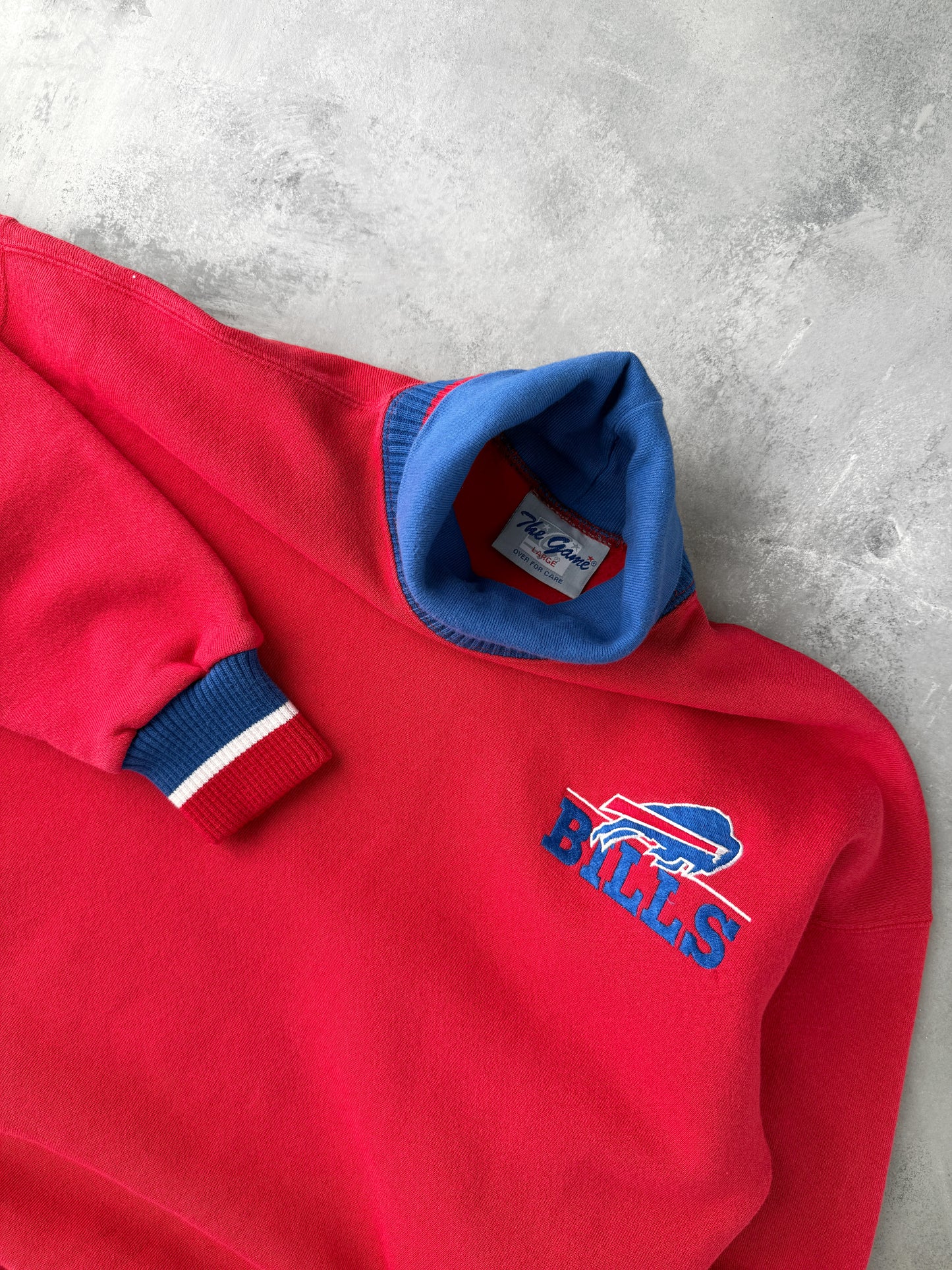 Buffalo Bills Turtleneck Sweatshirt 90's - Large