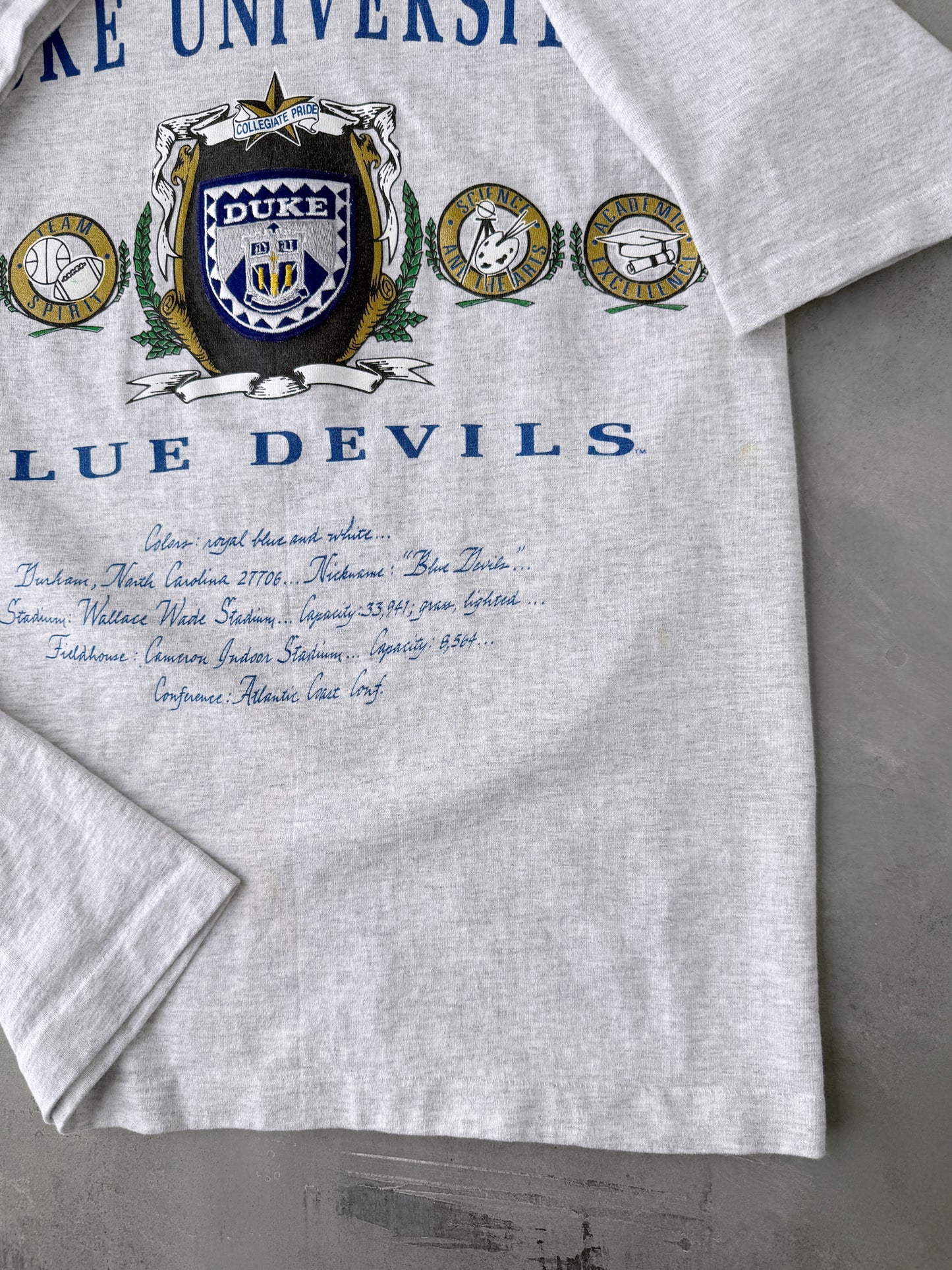 Duke University T-Shirt 90's - Medium